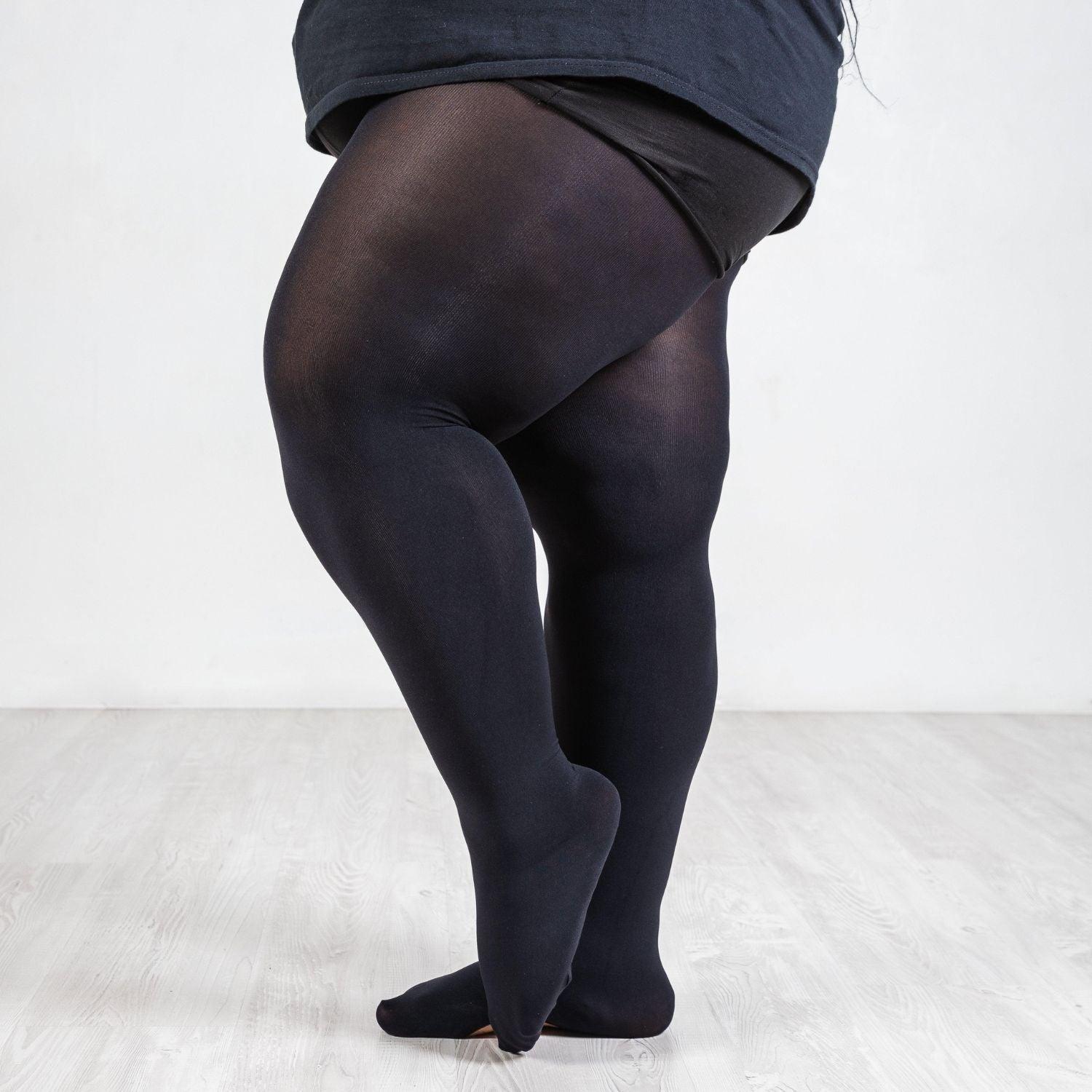 120 Denier Convertible Dance Tights - Black - Image 8