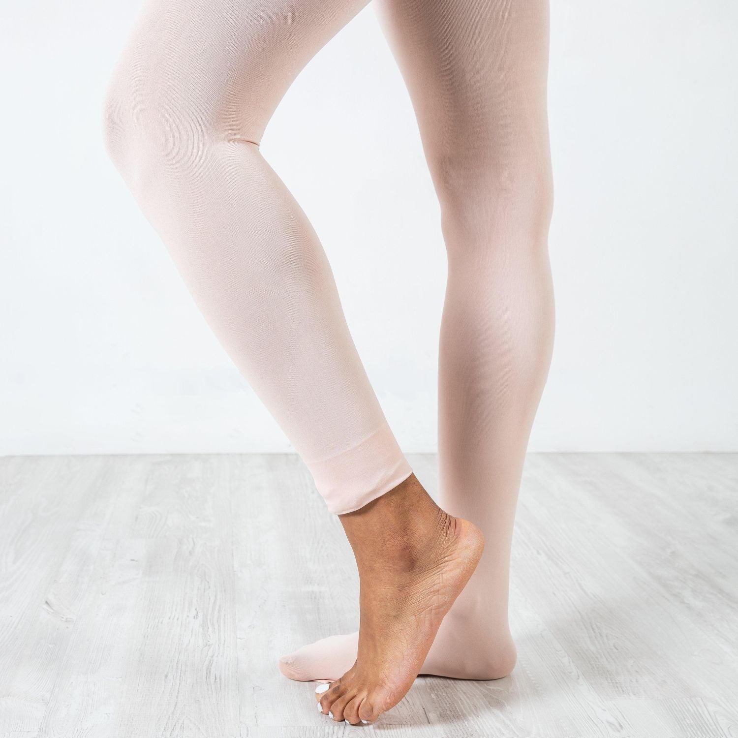 120 Denier Convertible Dance Tights - Pink - Image 3