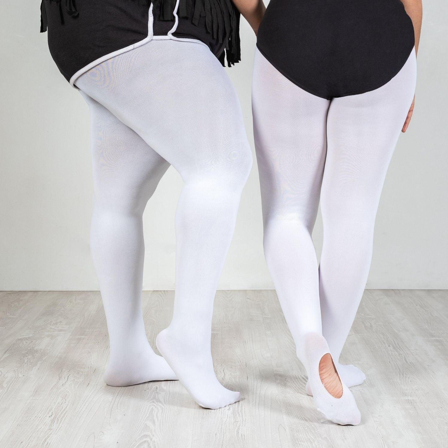 Convertible Dance Tights - White - Image 10