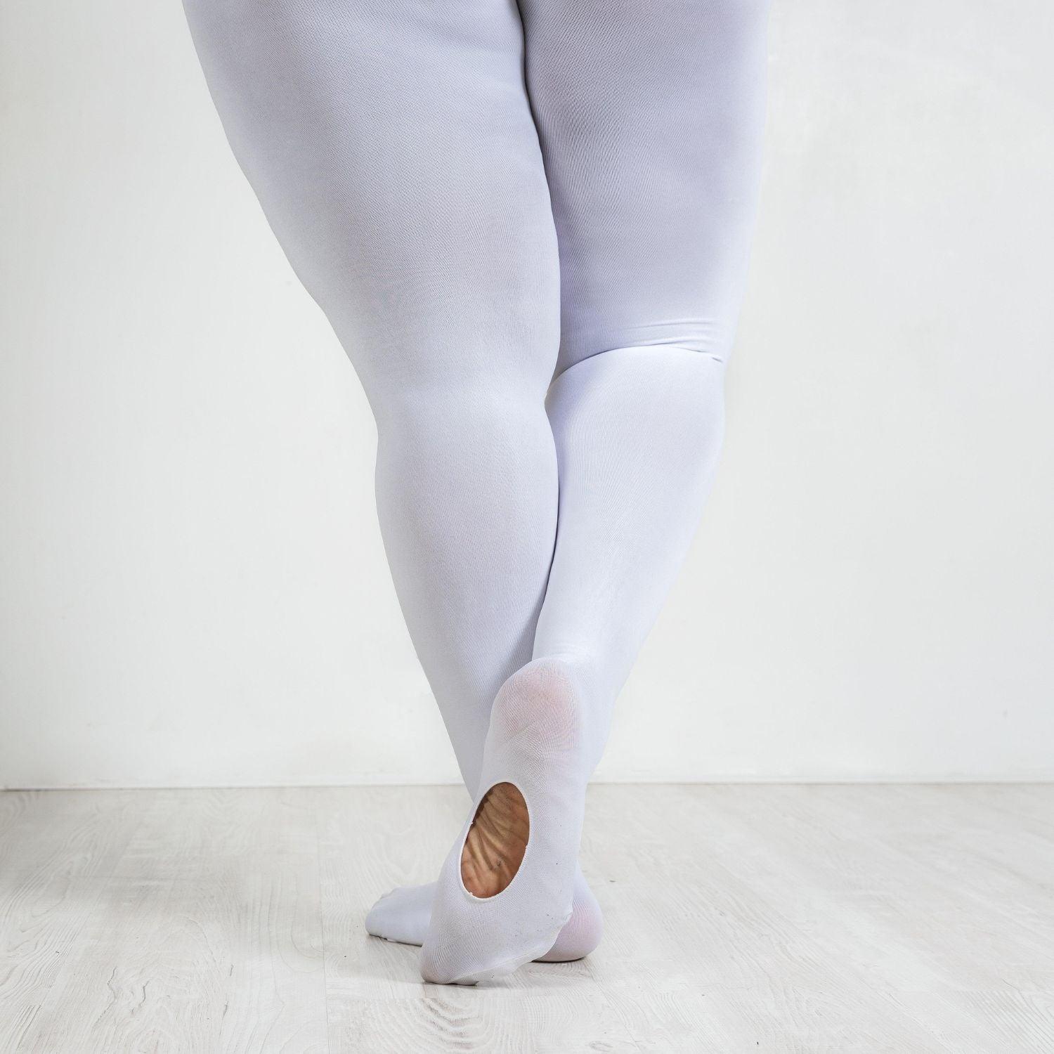 Convertible Dance Tights - White - Image 19