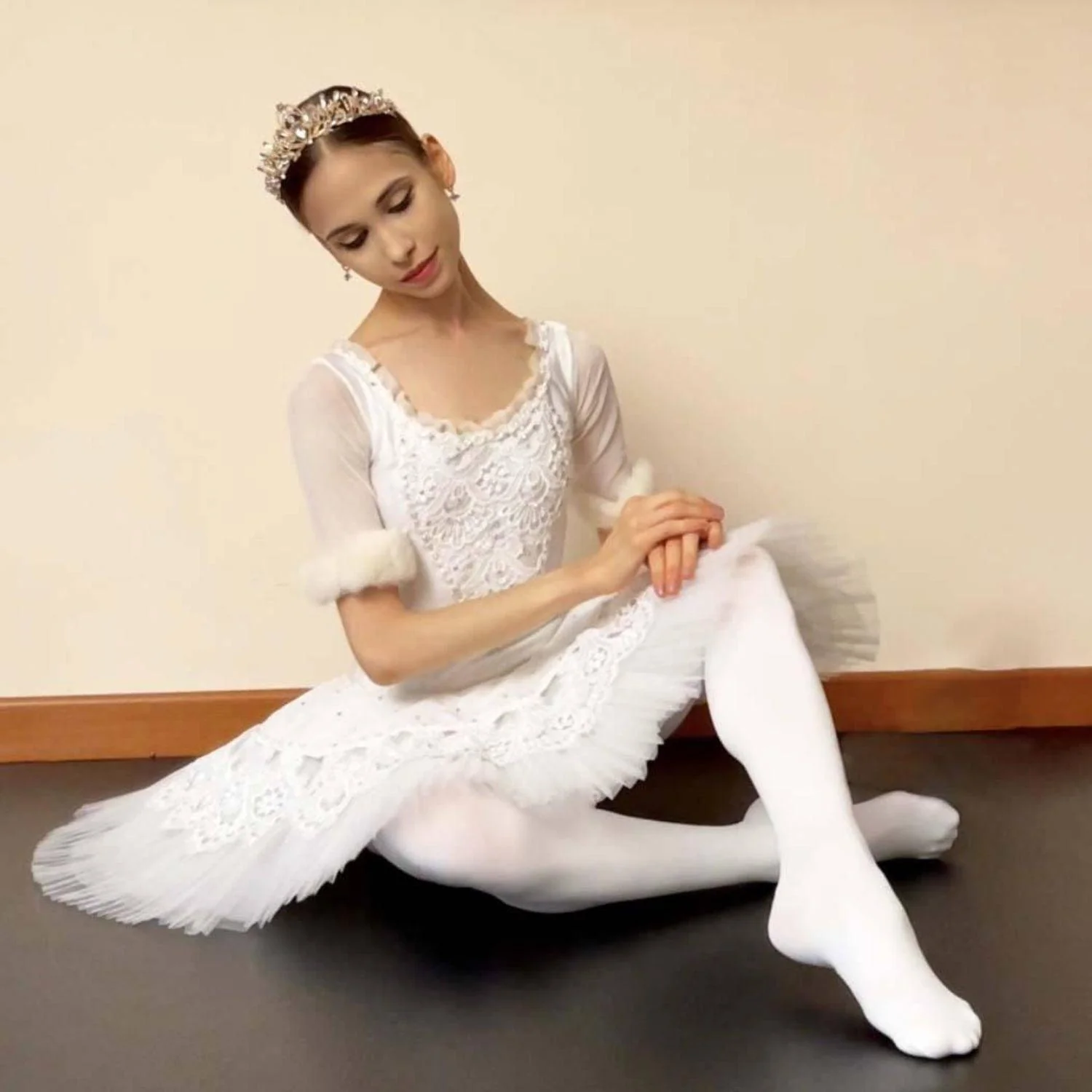 Convertible Dance Tights - White - Image 6