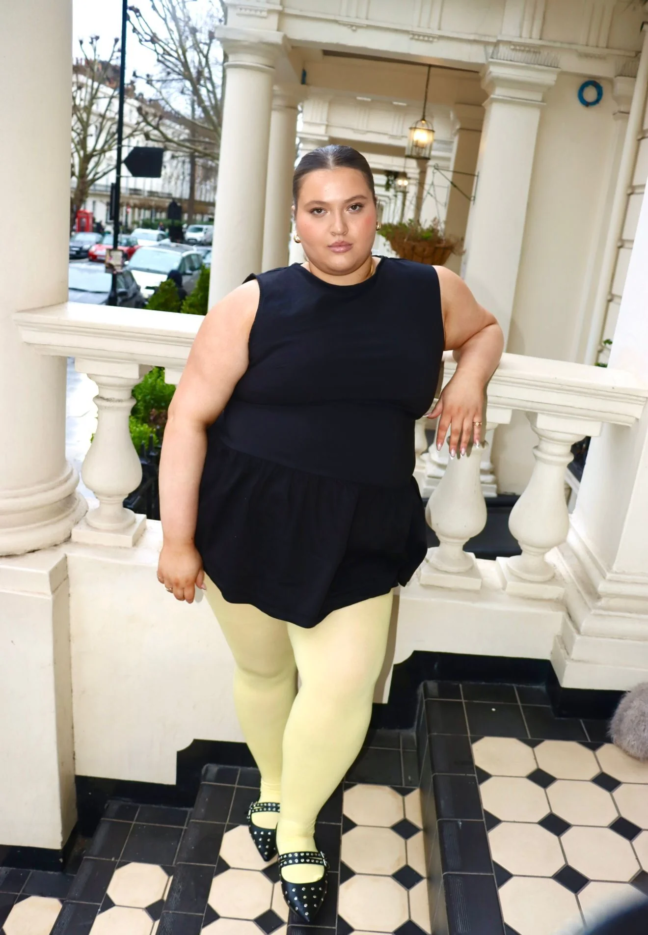 120 Denier Super-Opaque Tights - Butter - Image 4