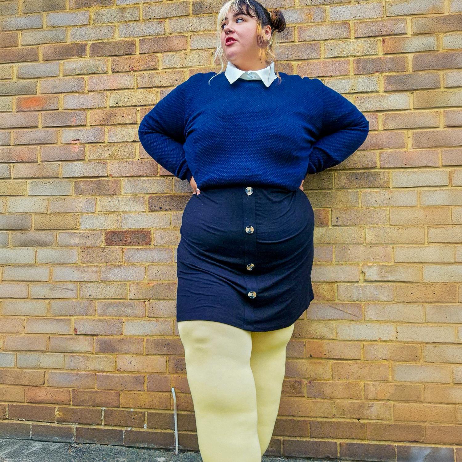 120 Denier Super-Opaque Tights - Butter - Image 5