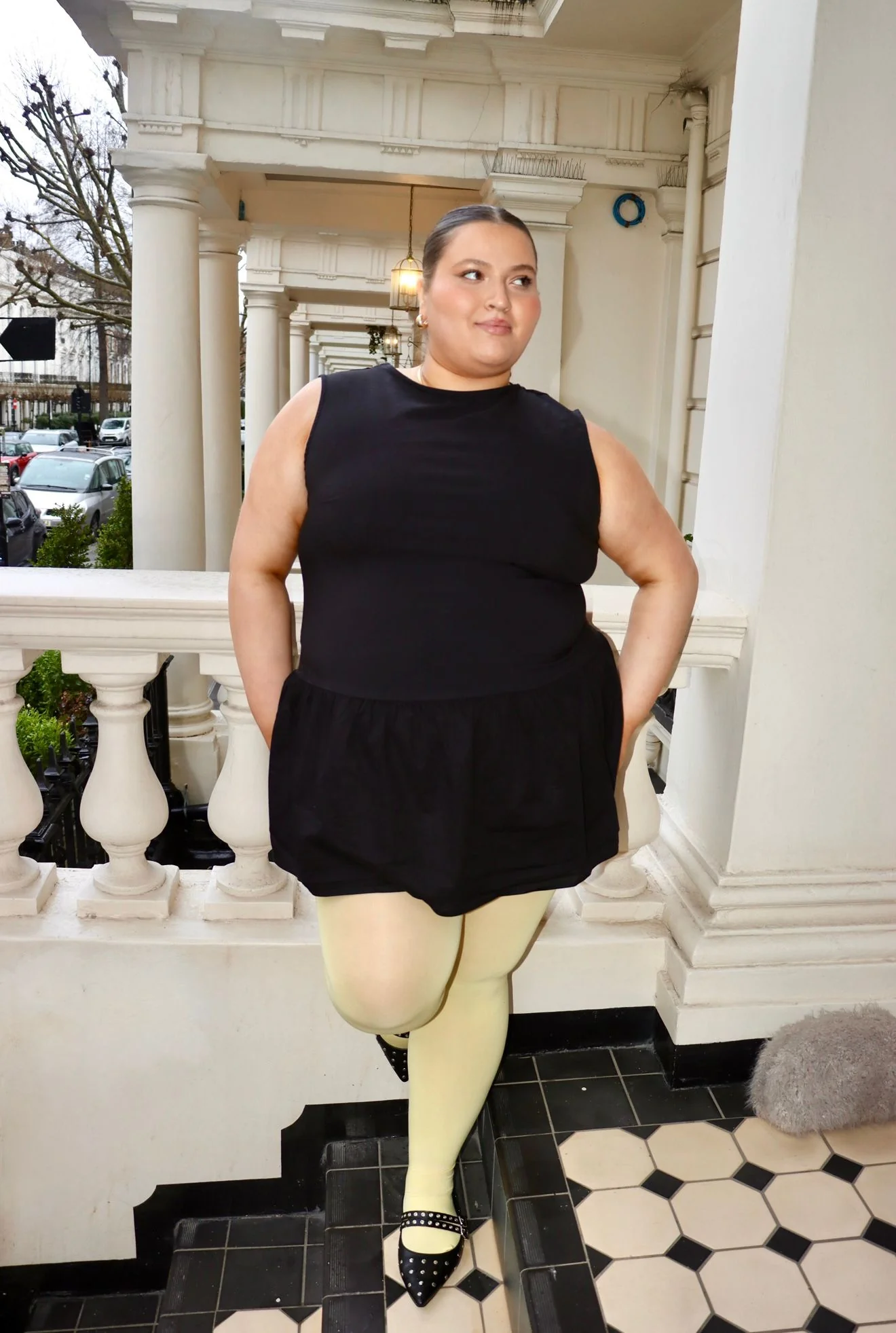 120 Denier Super-Opaque Tights - Butter - Image 9