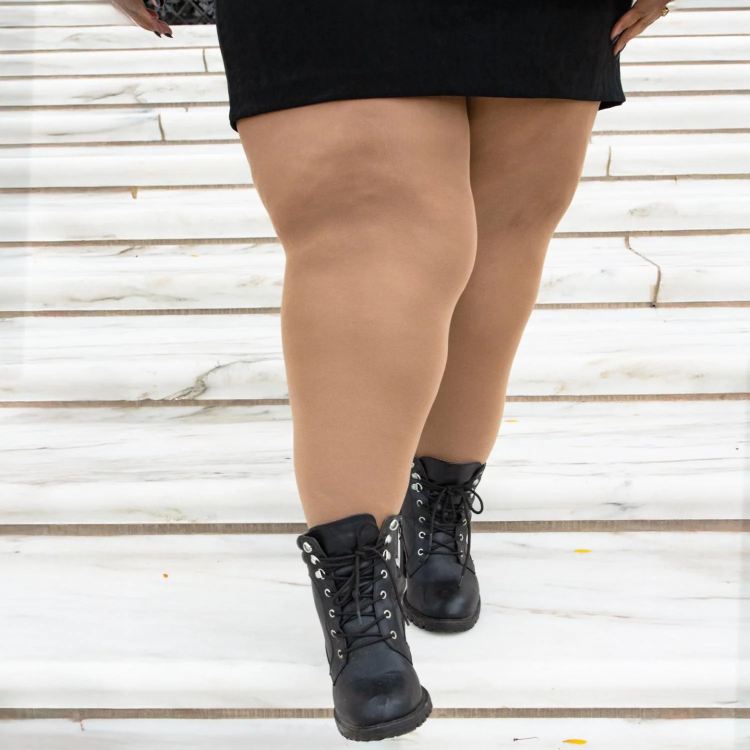 120 Denier Super-Opaque Tights - Caramel Latte - Image 9