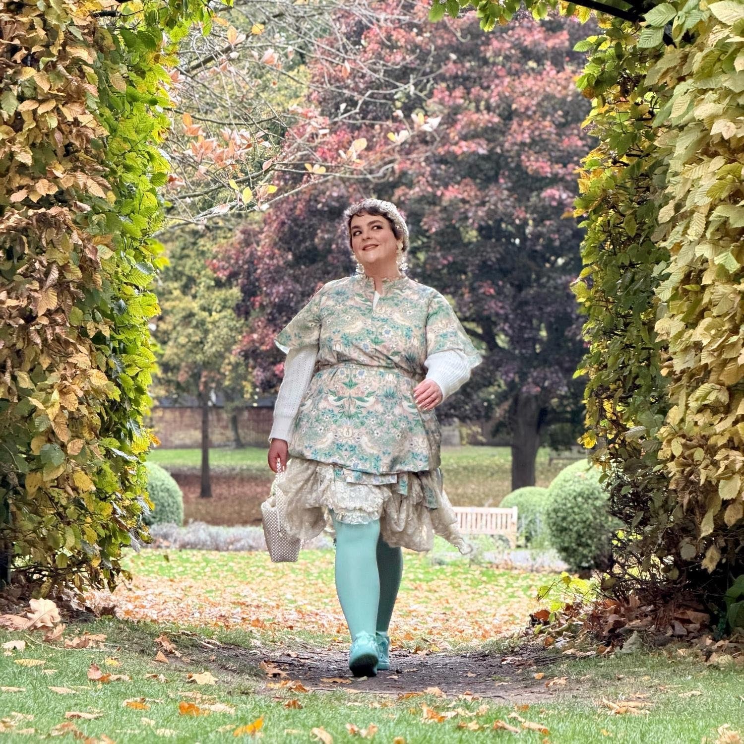 120 Denier Super-Opaque Tights - Chalcedony - Image 9