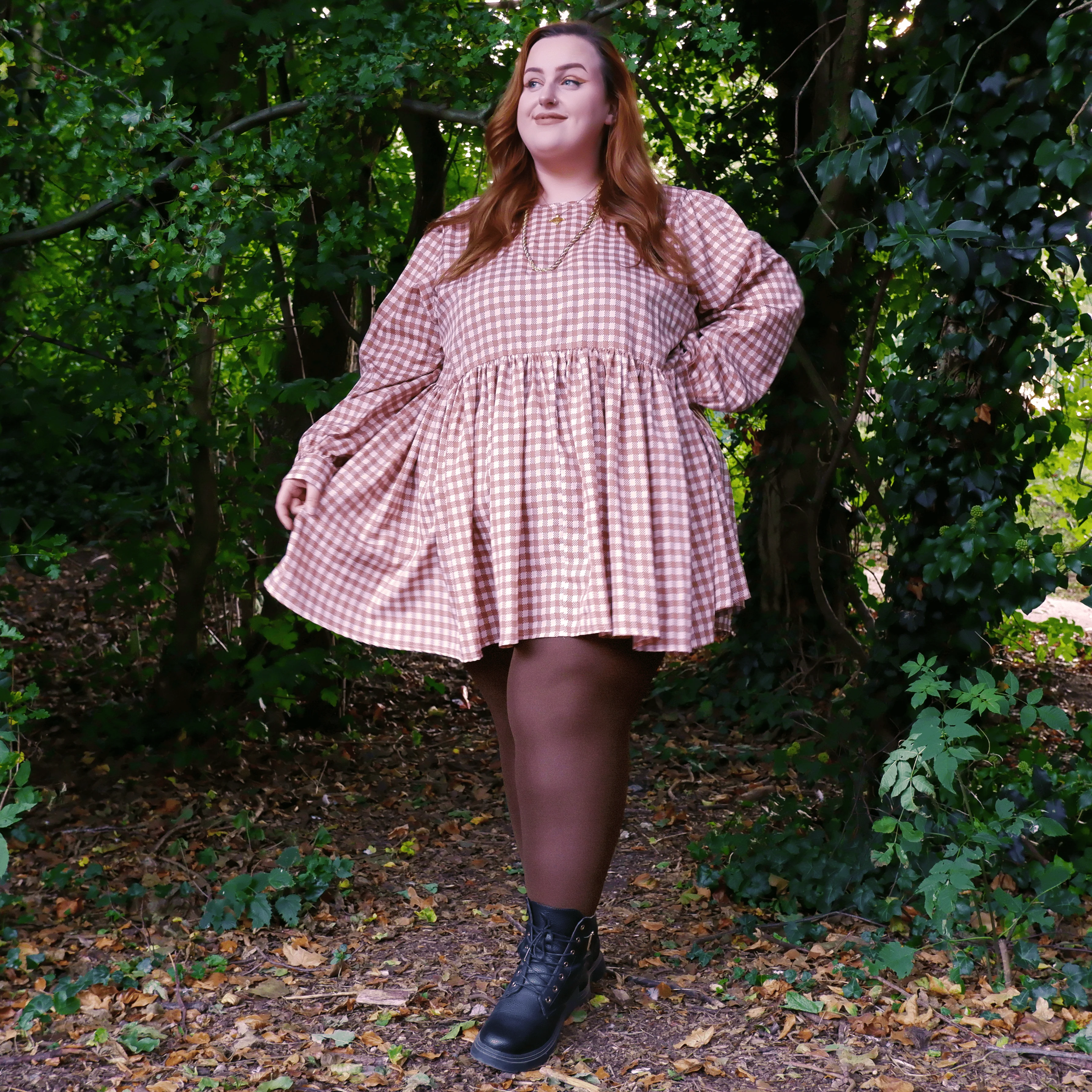 120 Denier Super-Opaque Tights - Hot Chocolate - Image 6