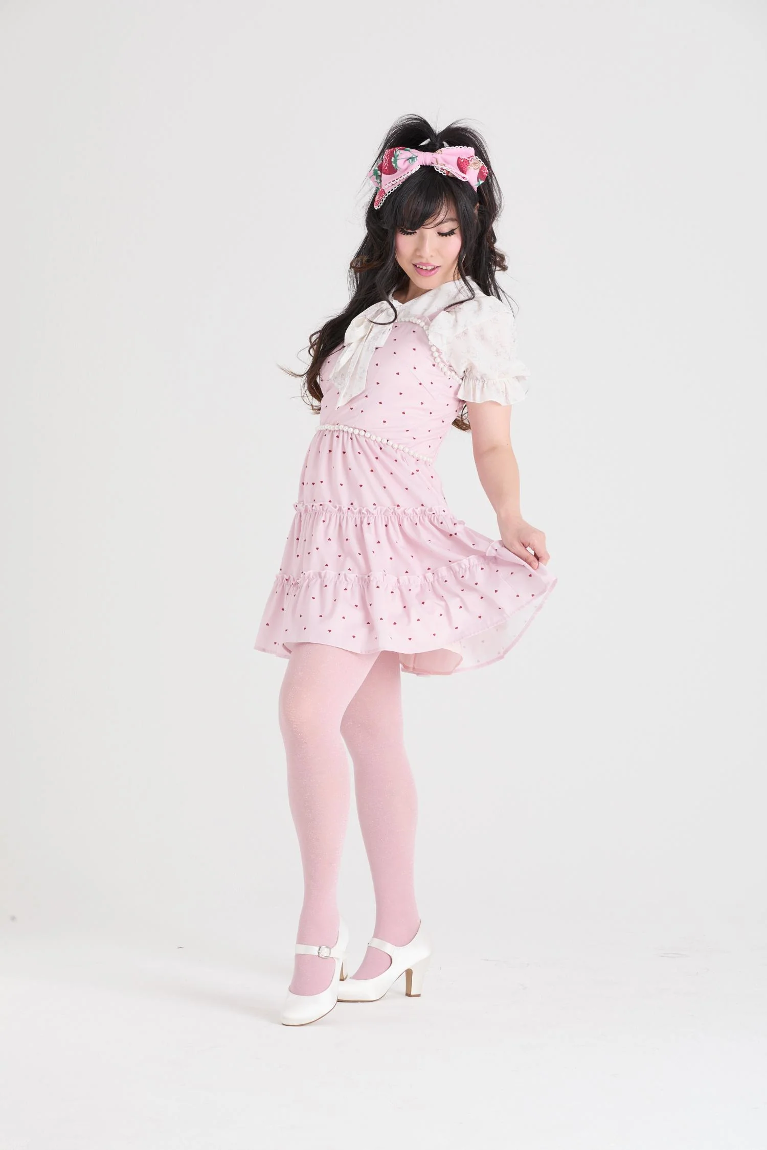 Lux Sparkle Tights - Rose Quartz - Image 9