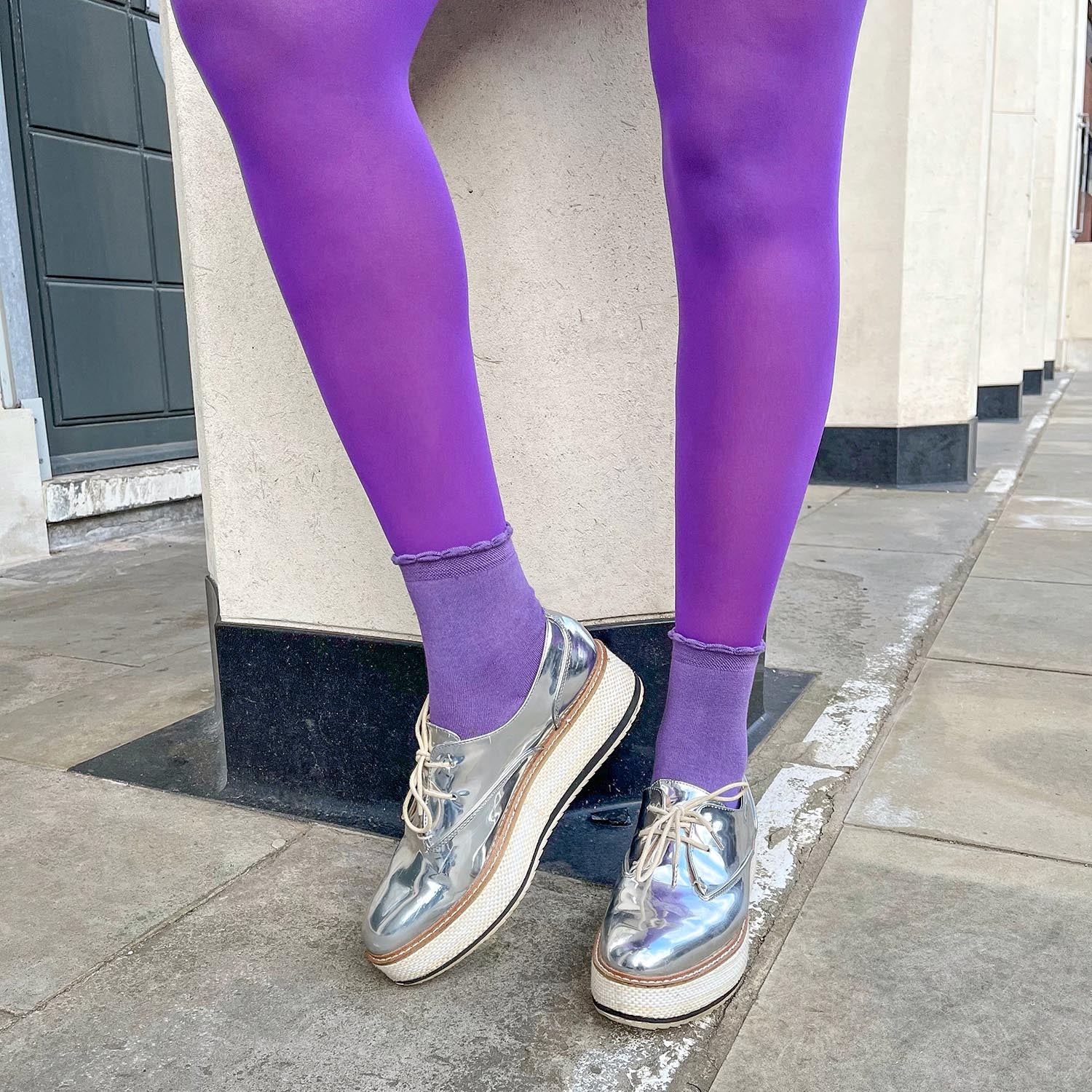 30 Denier Sheer Tights - Purple Haze - Image 10