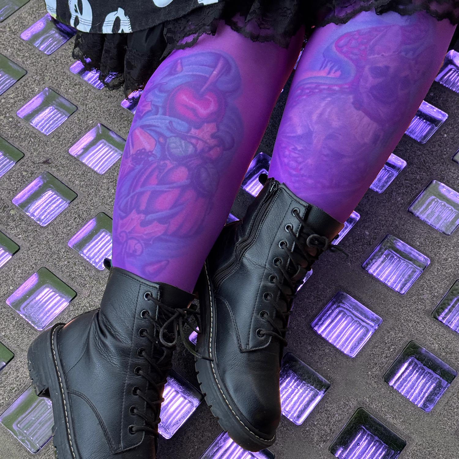 30 Denier Sheer Tights - Purple Haze - Image 5