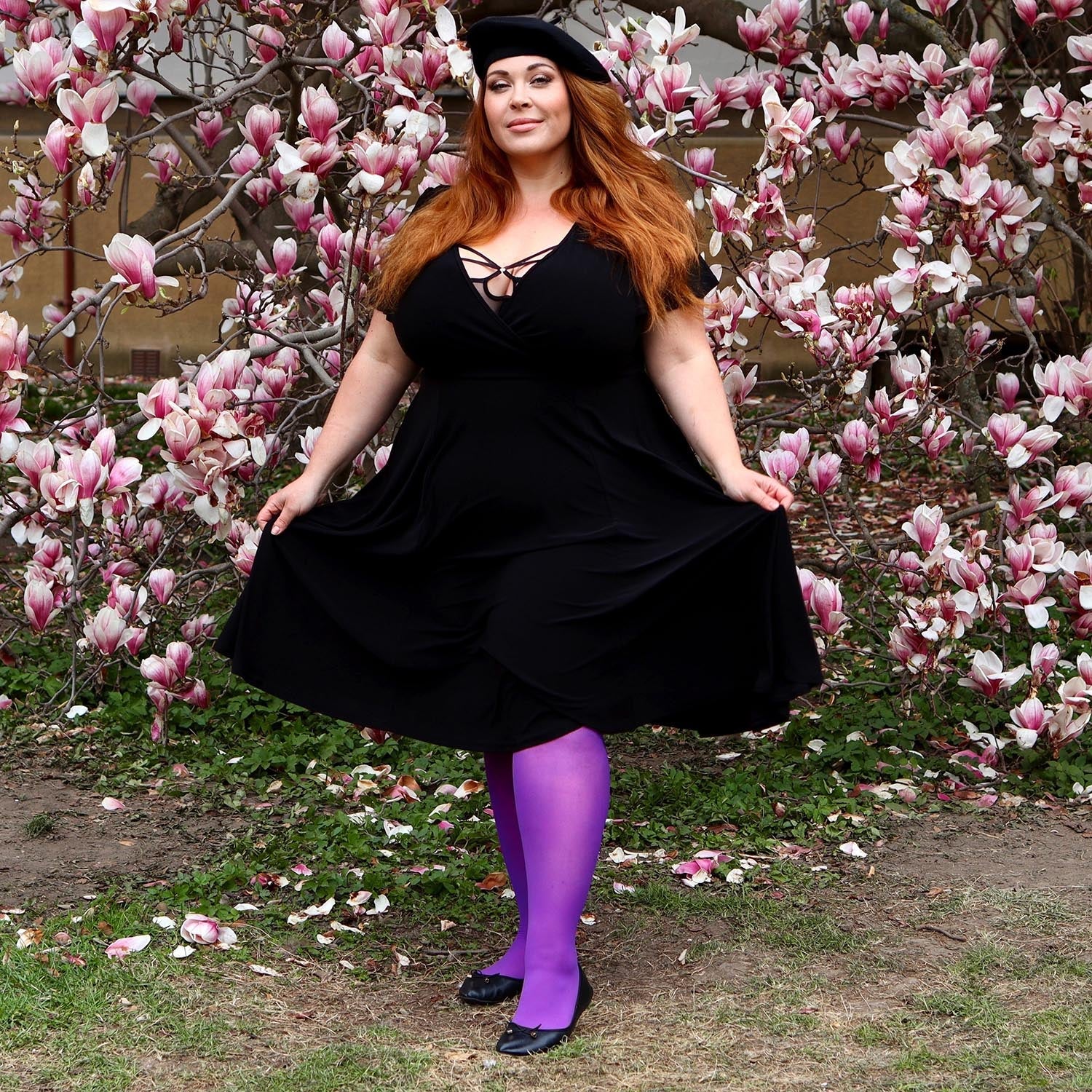 30 Denier Sheer Tights - Purple Haze - Image 6
