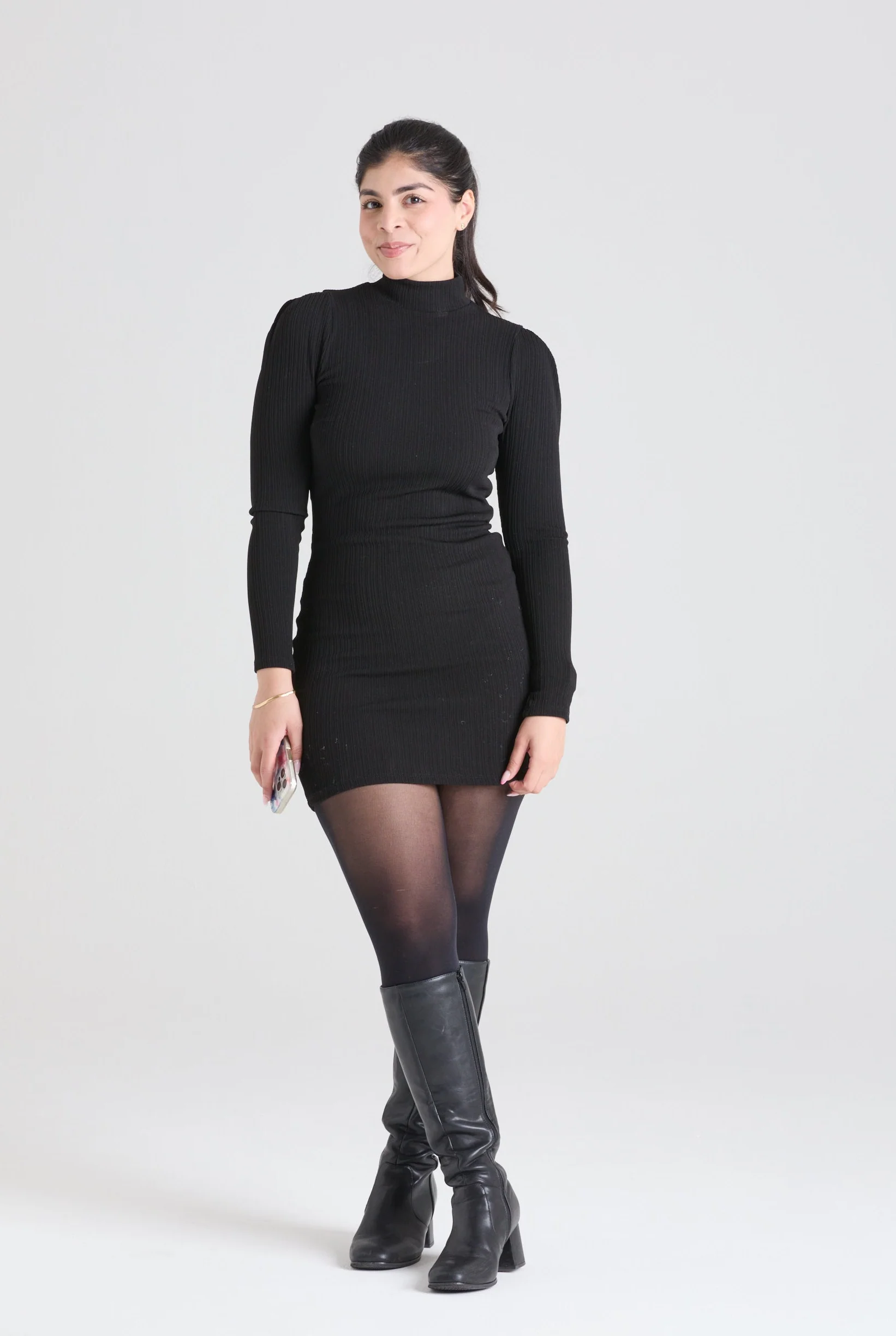 50 Denier Semi-Opaque Tights - Black - Image 6