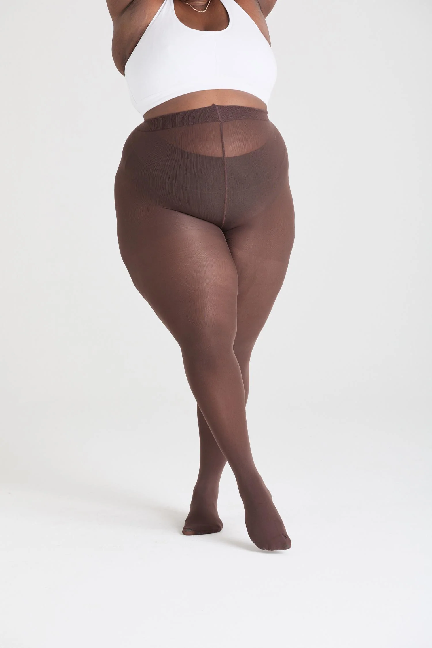 50 Denier Semi-Opaque Tights - Hot Chocolate - Image 6