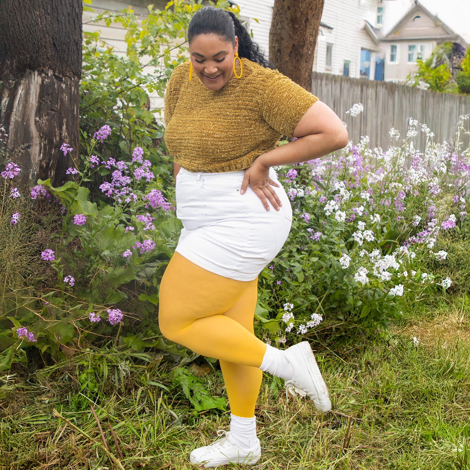 50 Denier Semi-Opaque Tights - Mimosa - Image 7