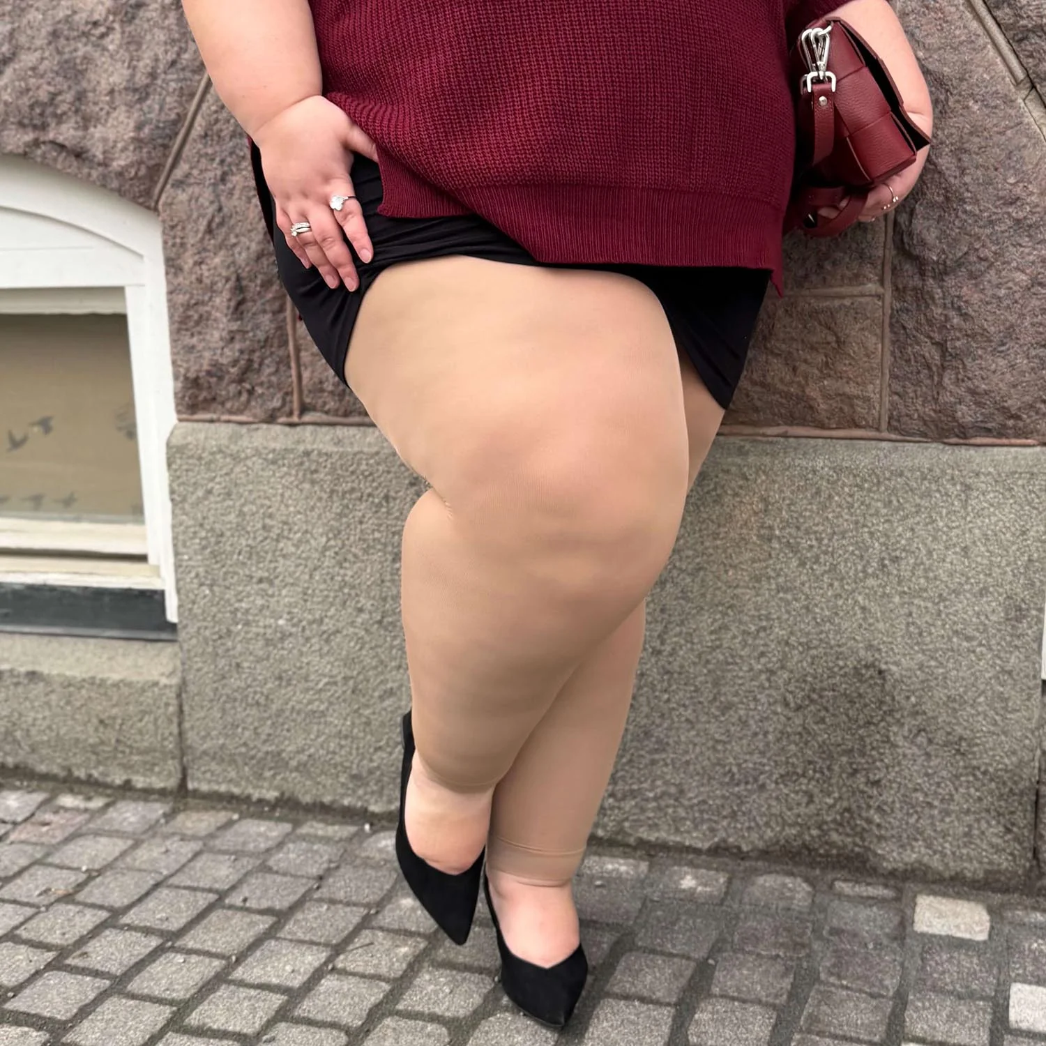 80 Denier Footless Tights - Blissful - Image 7