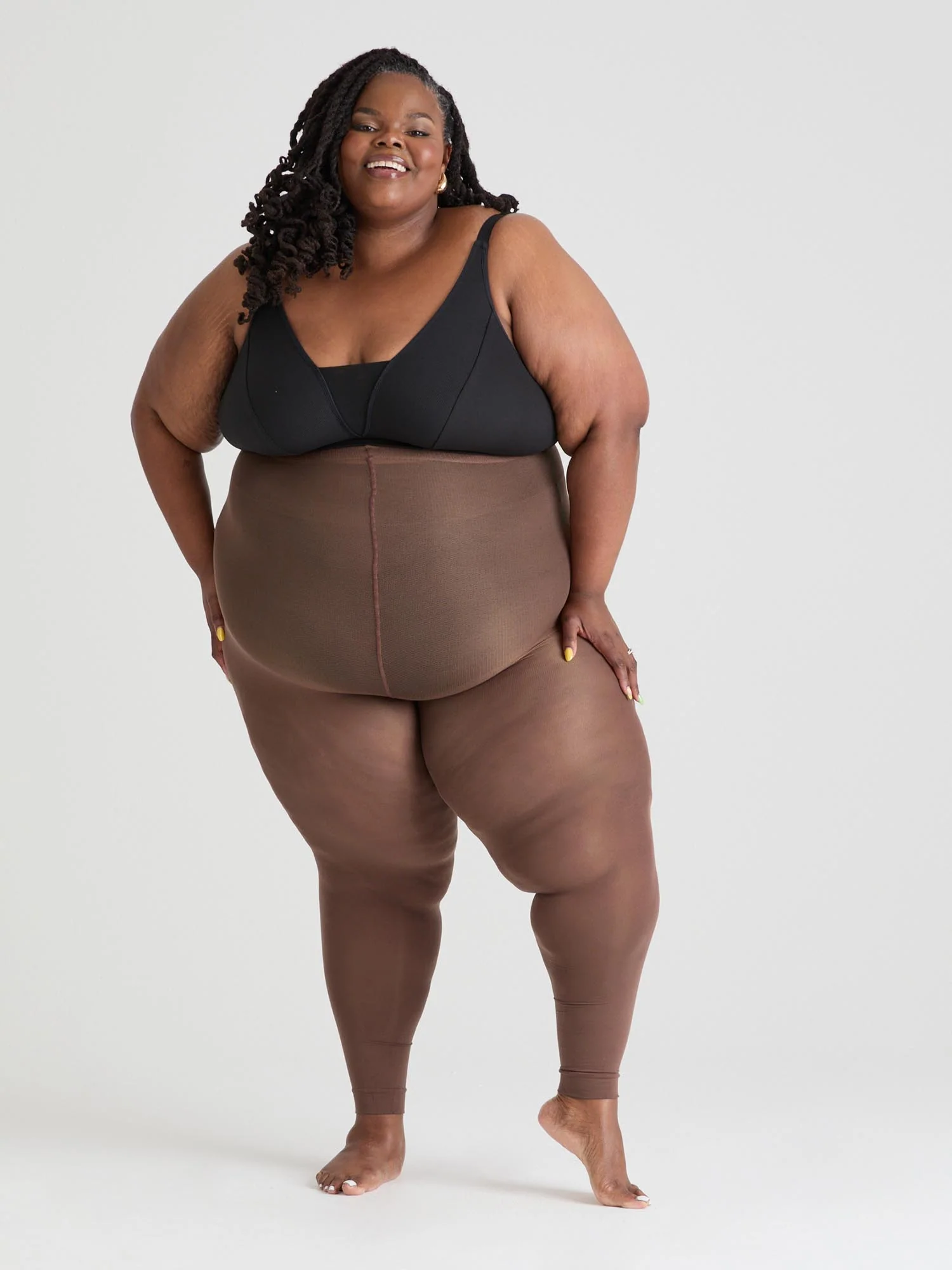 80 Denier Footless Tights - Divine - Image 4