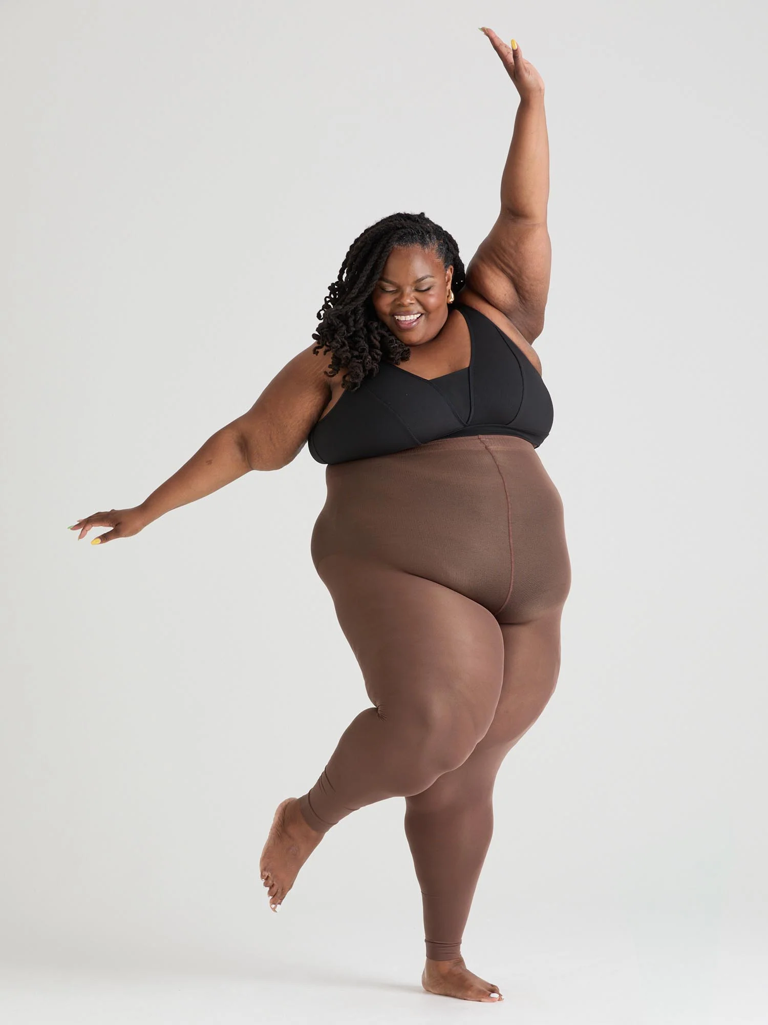80 Denier Footless Tights - Divine - Image 6