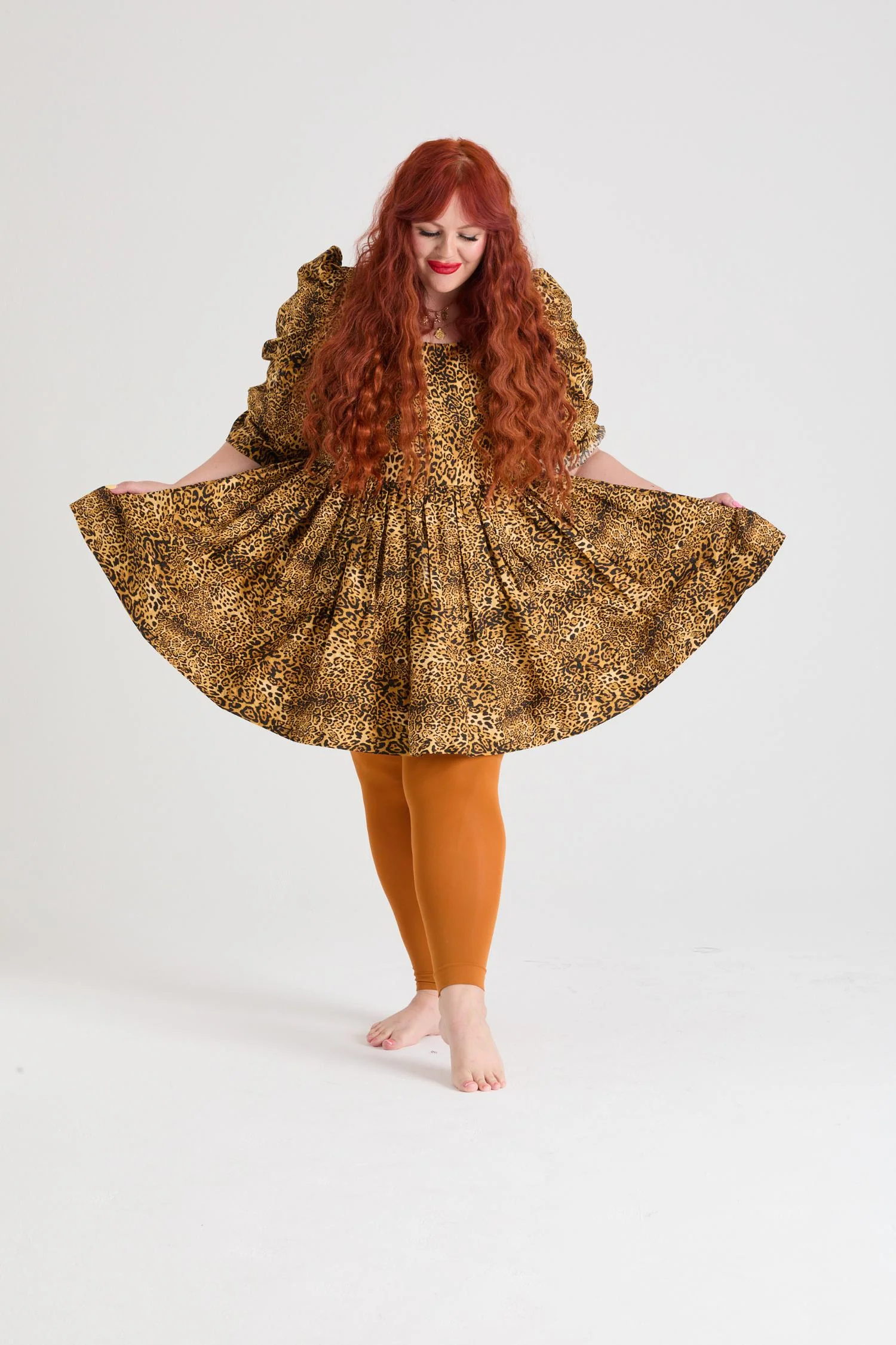 80 Denier Footless Tights - Toffee Apple - Image 7