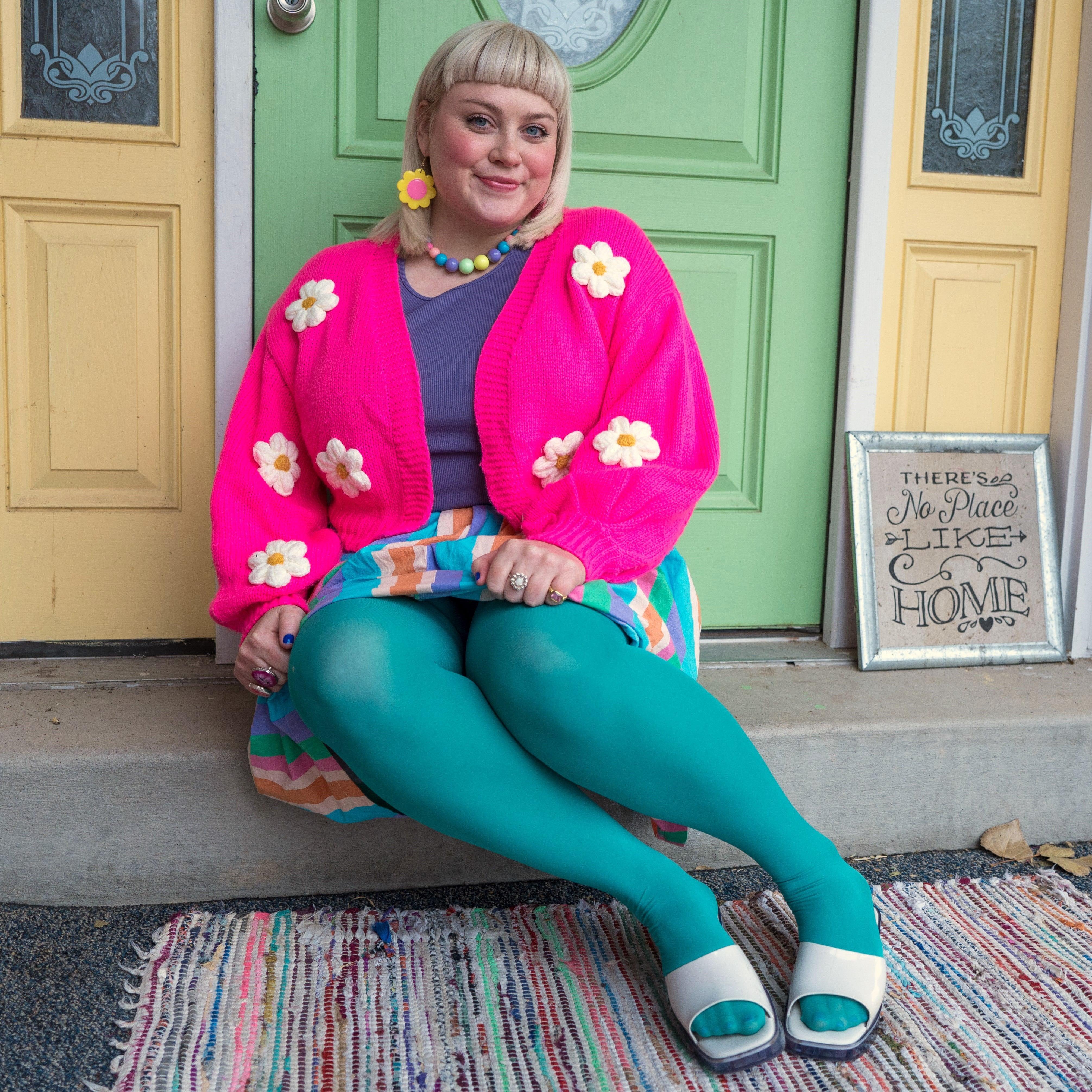 80 Denier Opaque Tights - Beach Bum - Image 4