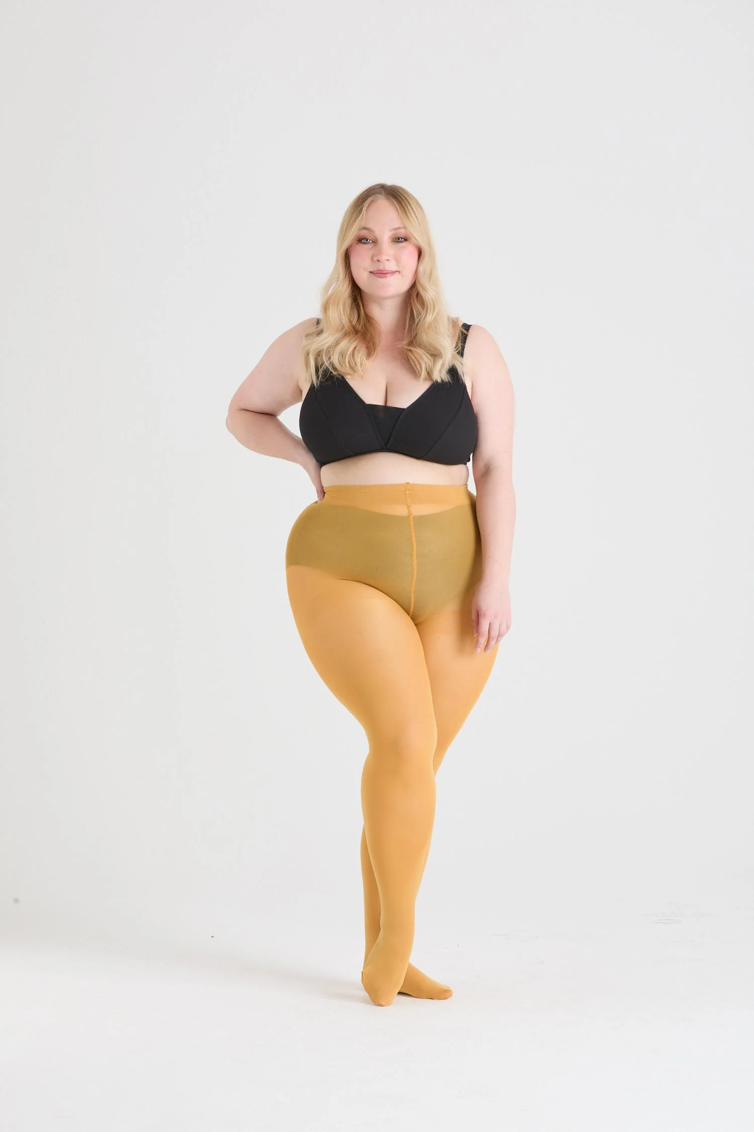80 Denier Opaque Tights - Colonel Mustard - Image 15