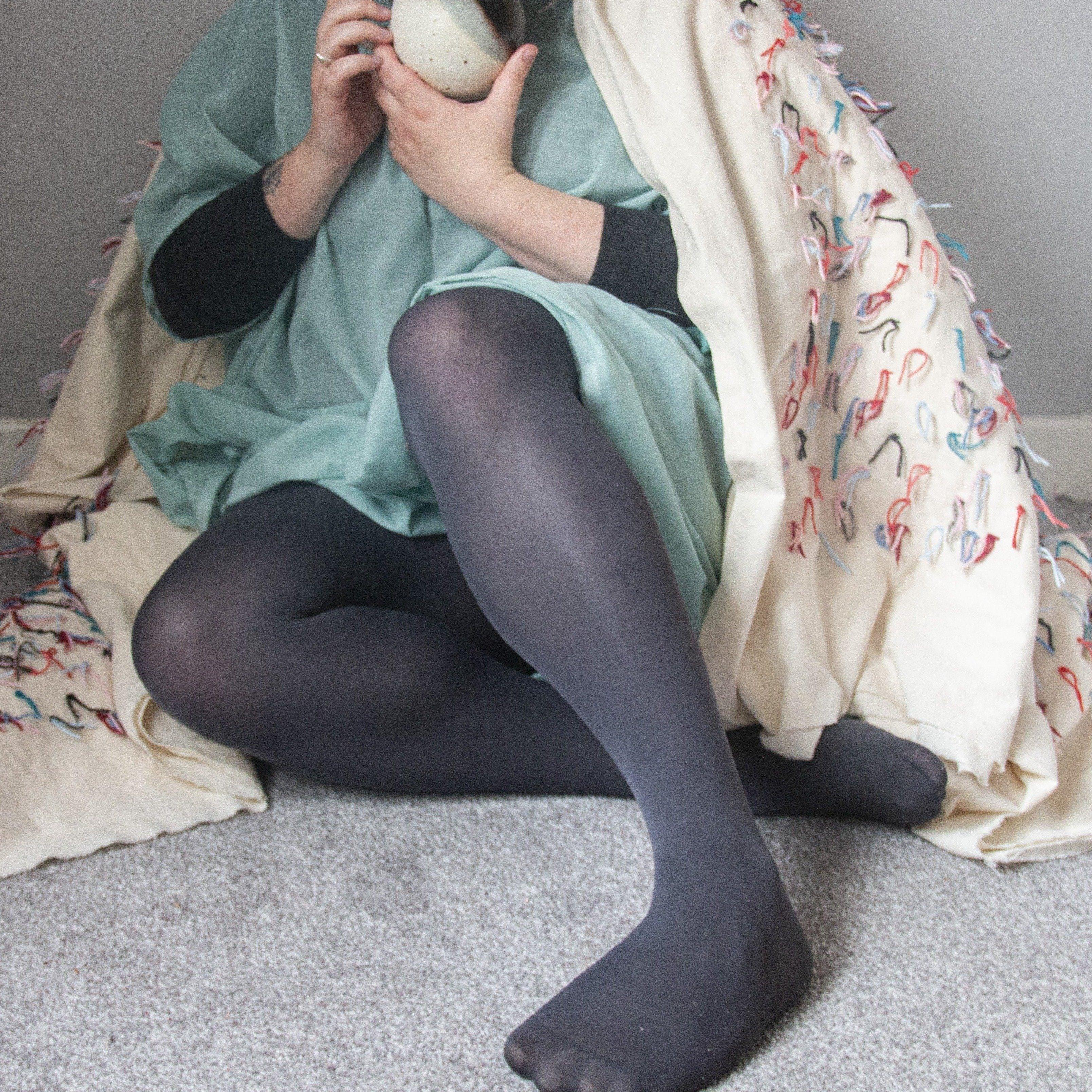 80 Denier Opaque Tights - Slate - Image 11