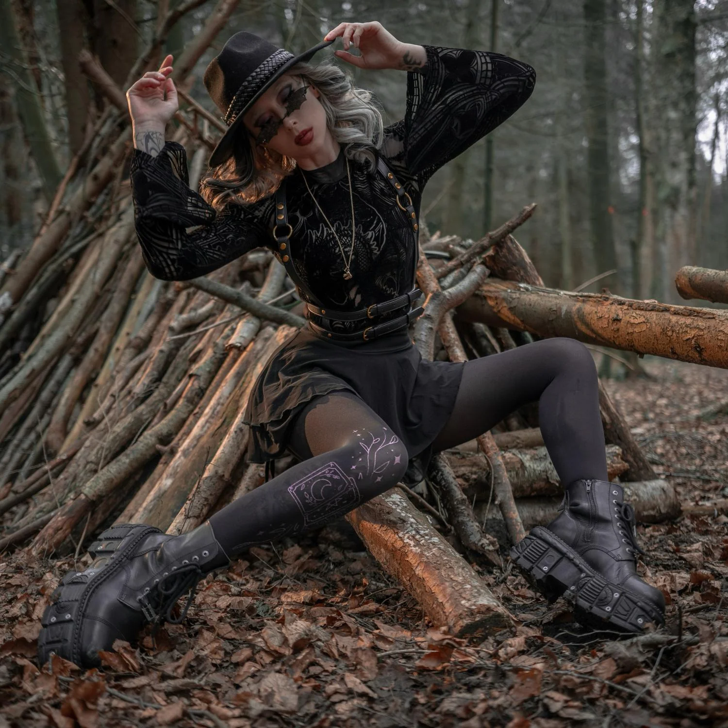 80 Denier Opaque Tights - Tarot - Image 10