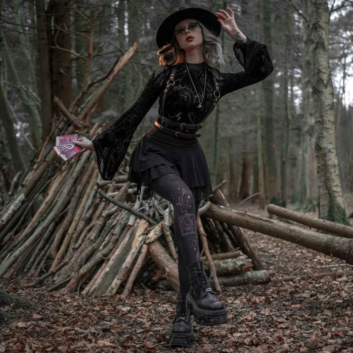 80 Denier Opaque Tights - Tarot - Image 3