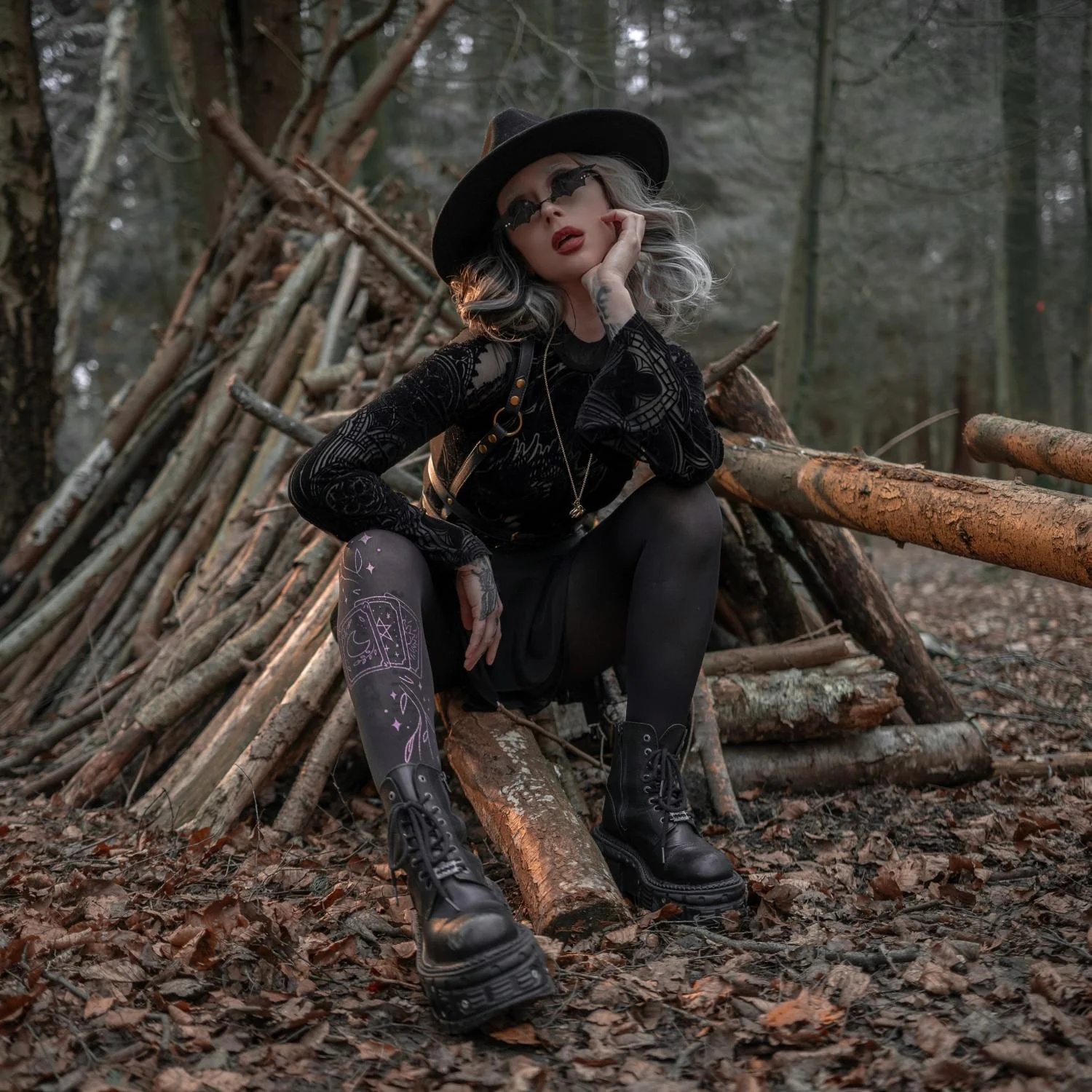 80 Denier Opaque Tights - Tarot - Image 7