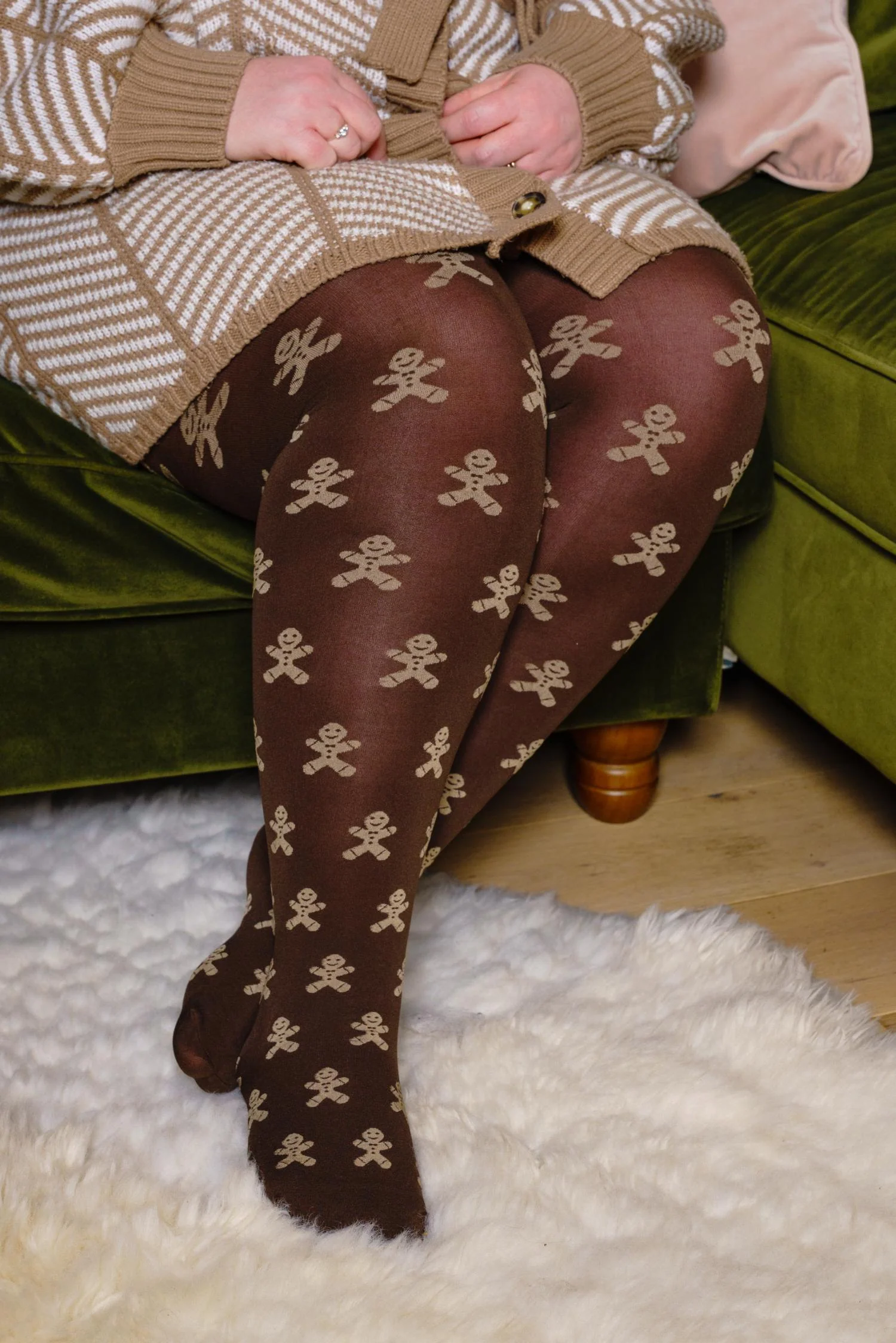 120 Denier Tights - Can't Catch Me - Hot Chocolate - Image 4