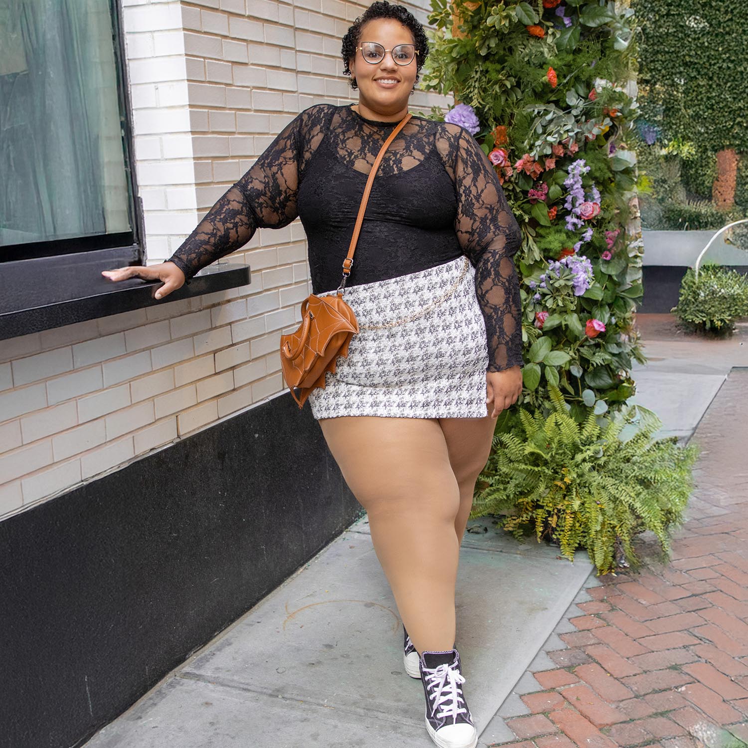 80 Denier Opaque Tights - Caramel Latte - Image 4