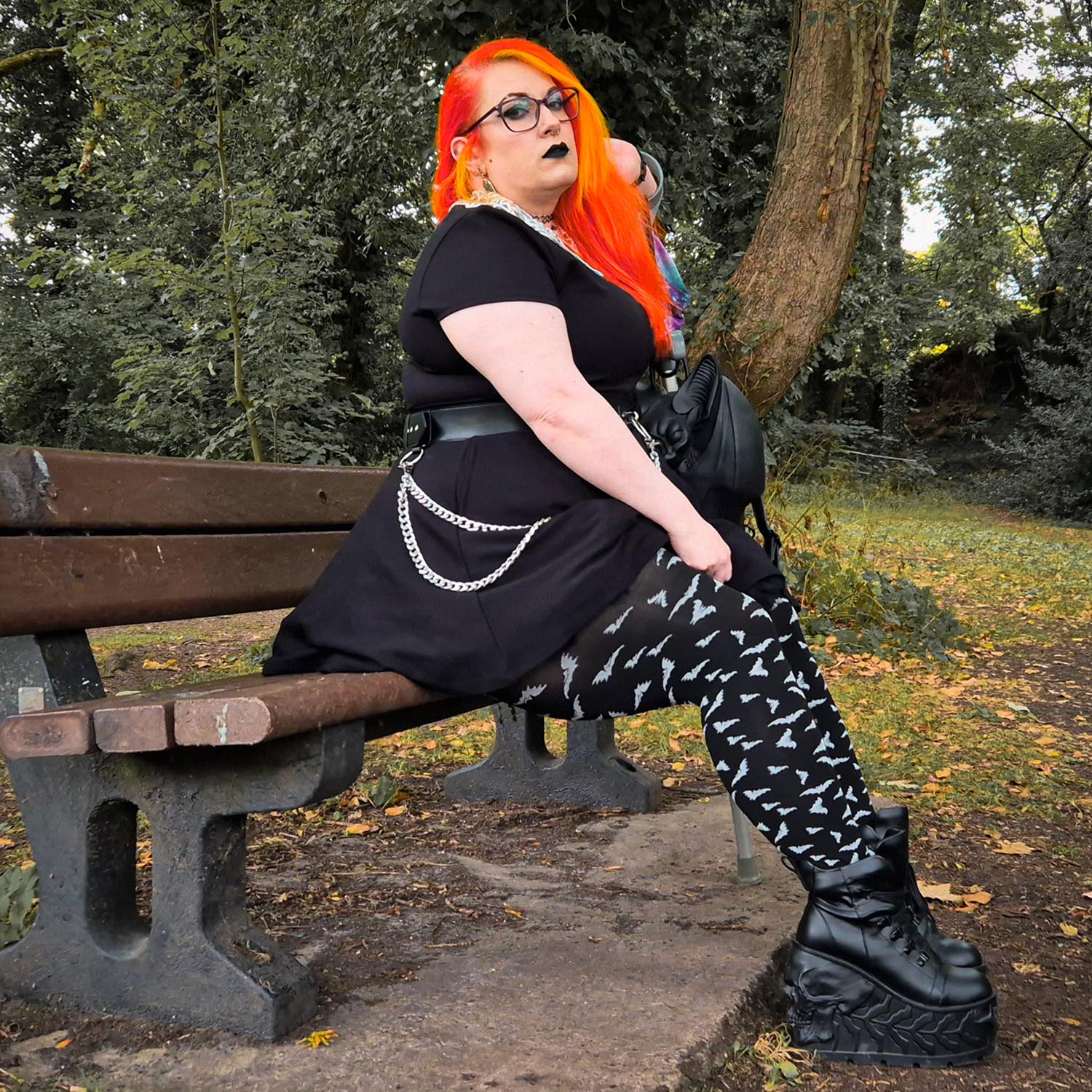 80 Denier Opaque Tights - Dark Night - Image 11