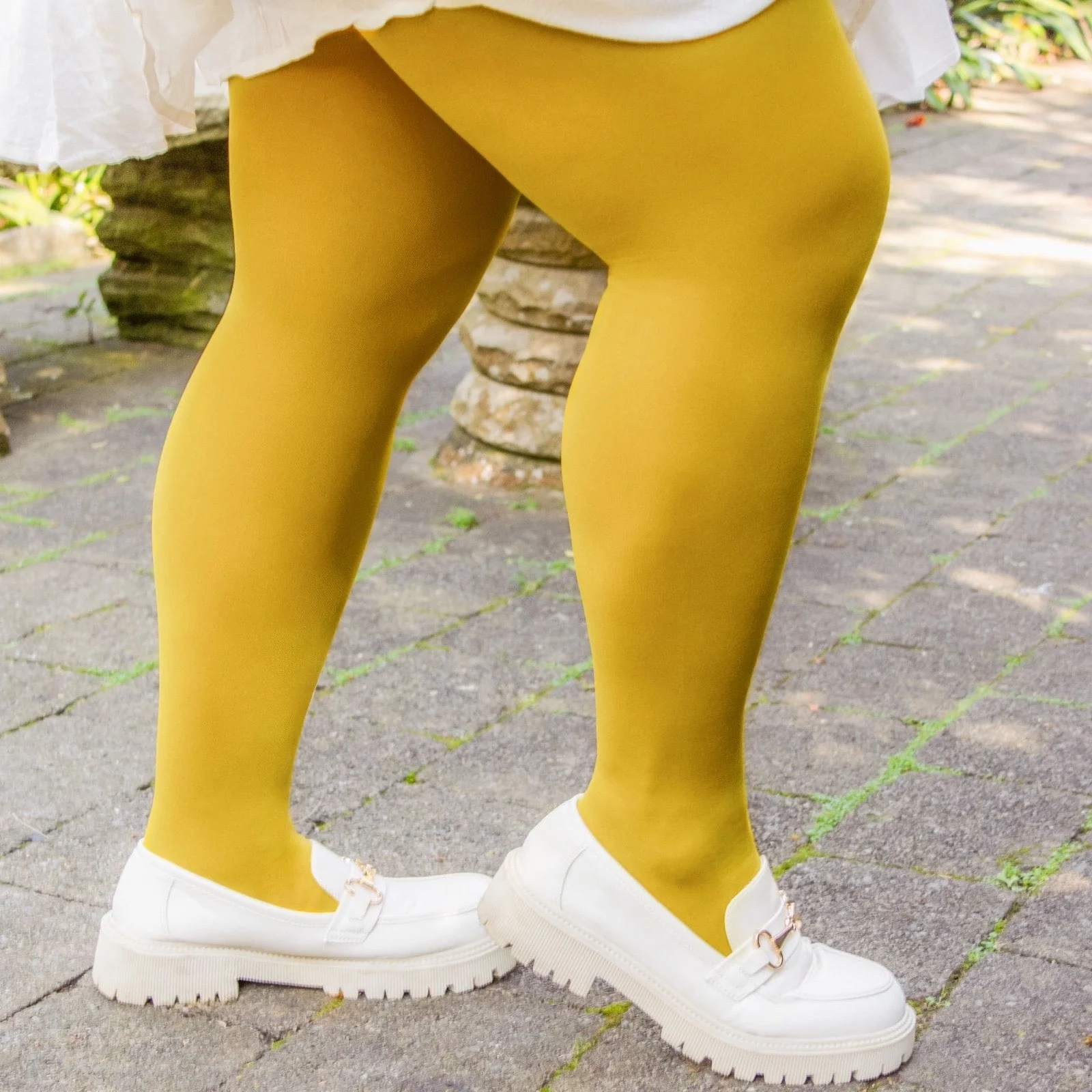 80 Denier Opaque Tights - Dijon - Image 4