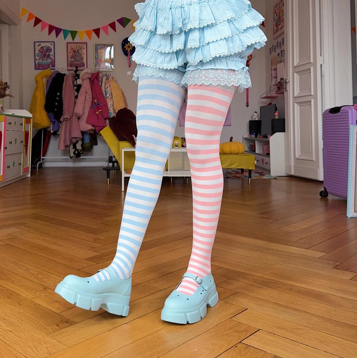 80 Denier Duo Tights - Blush Breeze - Image 5