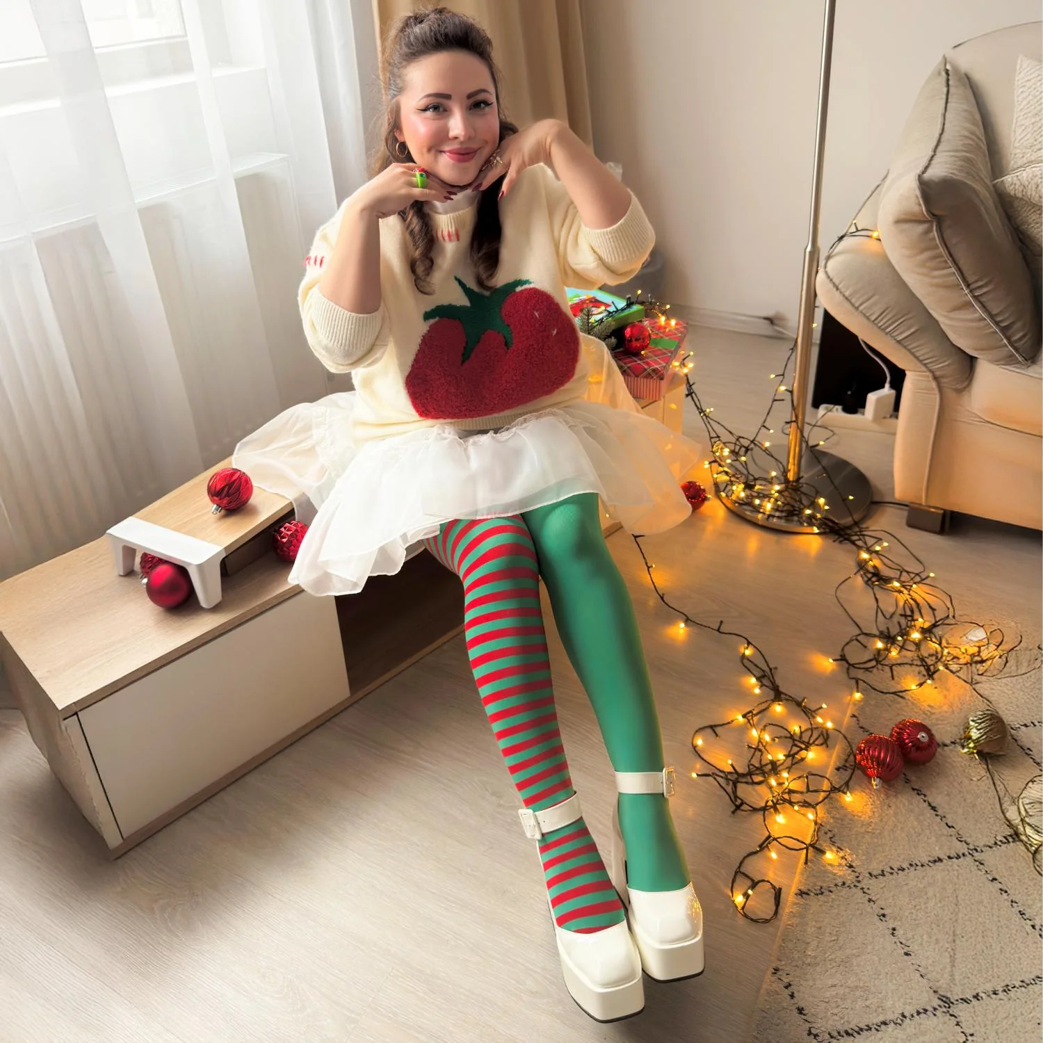80 Denier Duo Tights - Elf