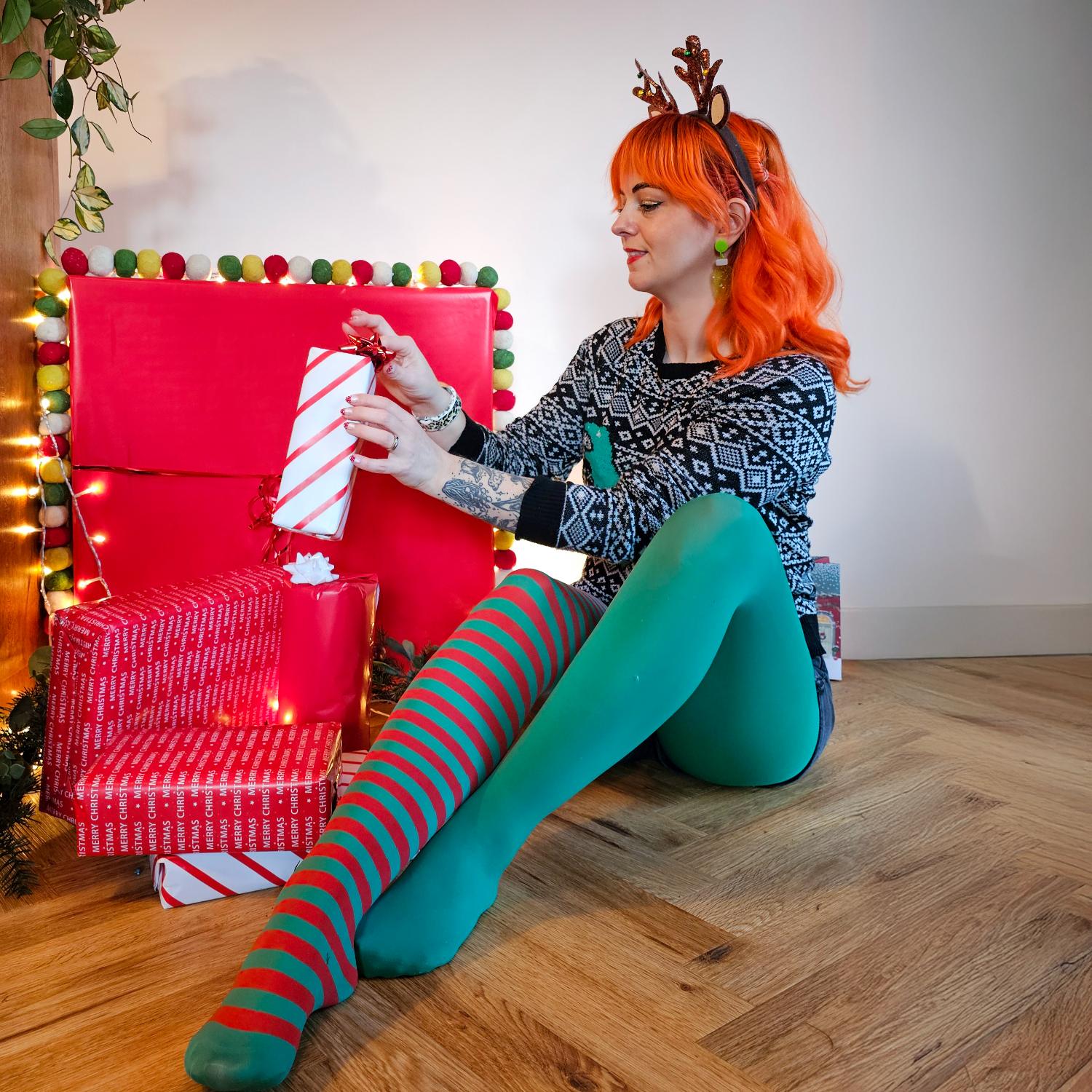 80 Denier Duo Tights - Elf - Image 9