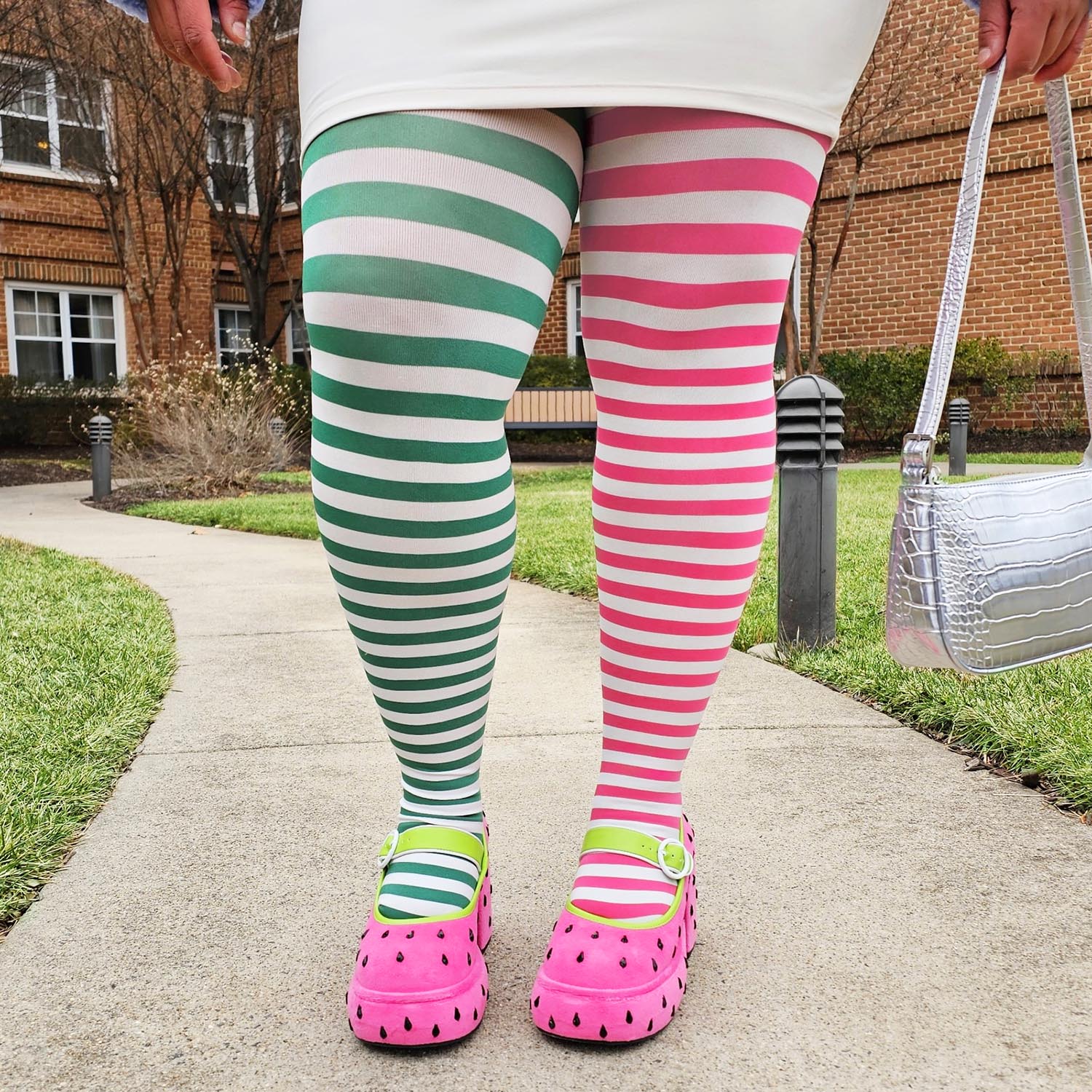 80 Denier Duo Tights - Sweet Pea - Image 6