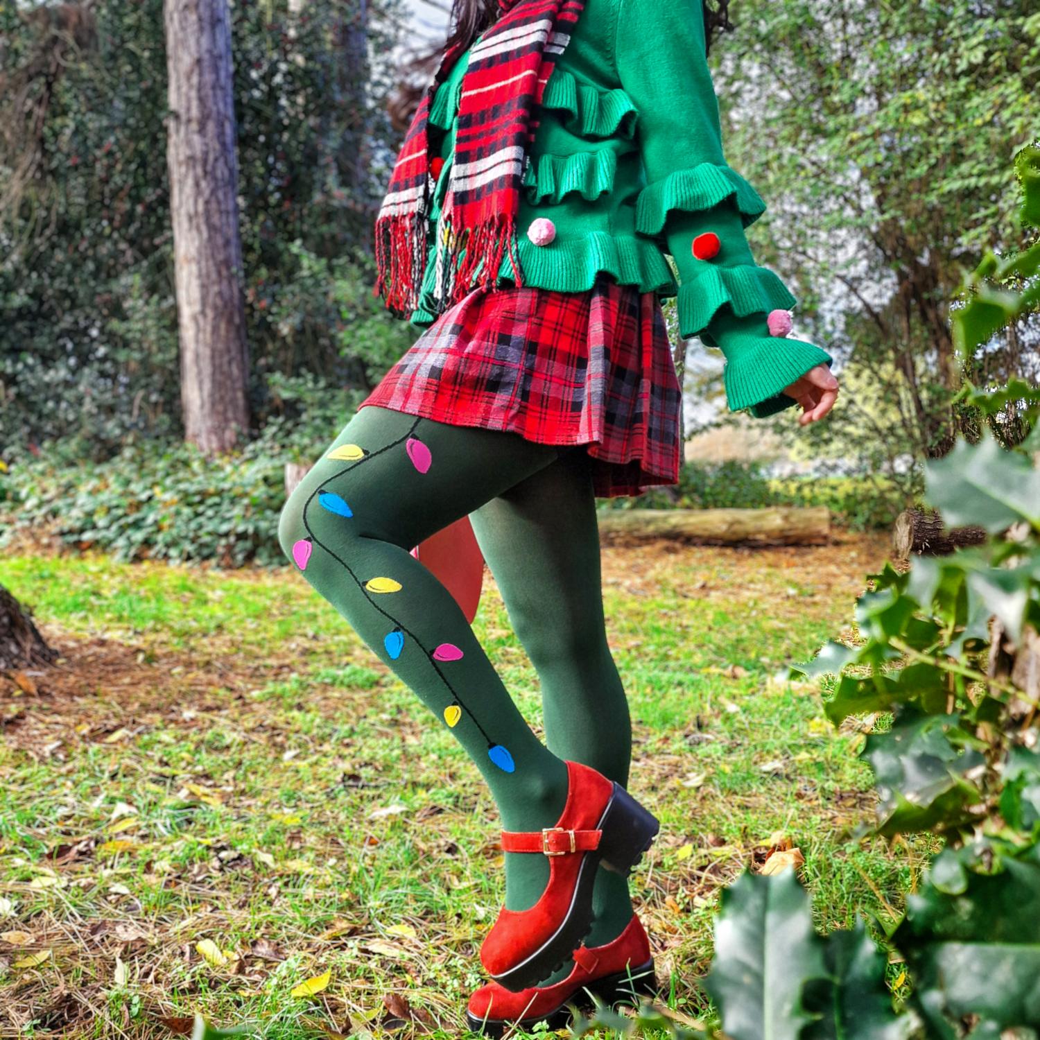 80 Denier Opaque Tights - Fairy Lights - Image 10