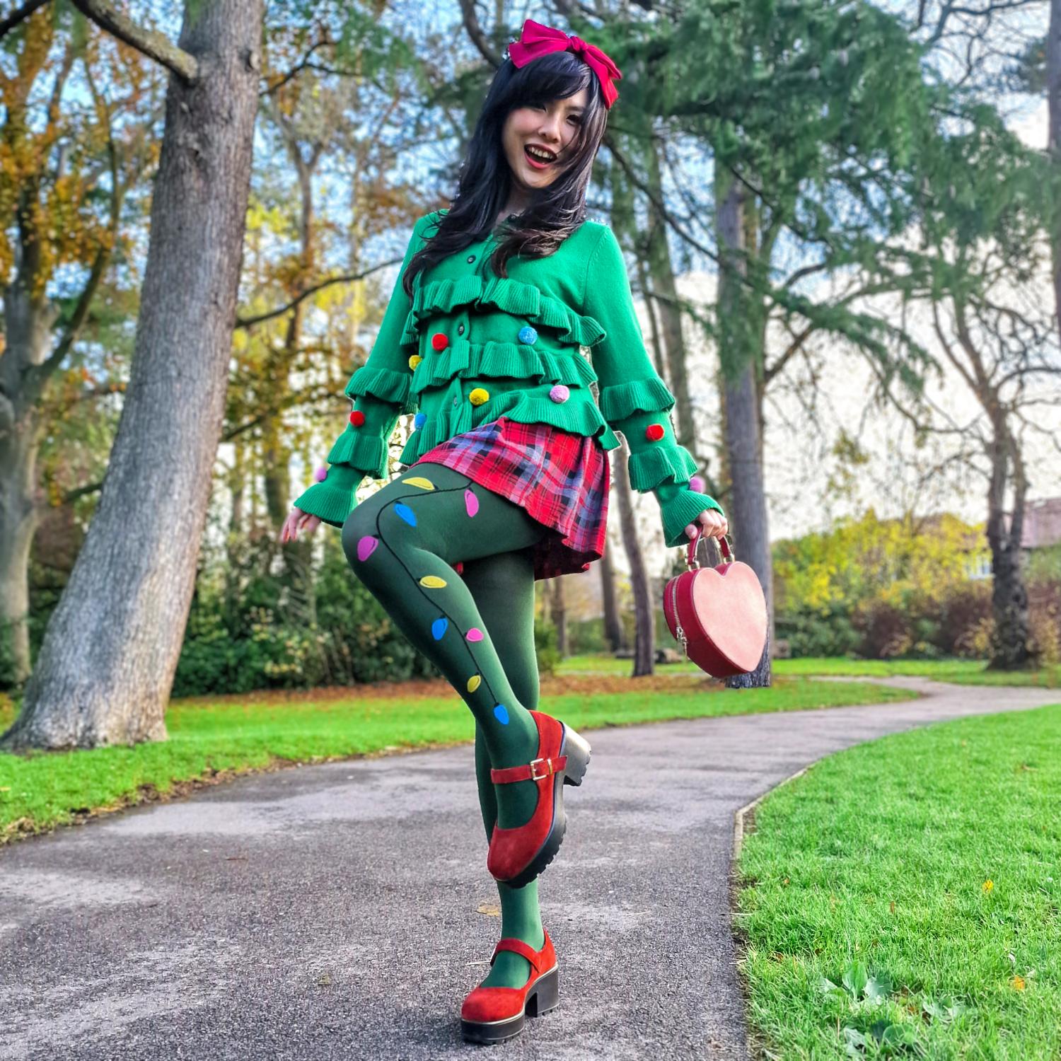 80 Denier Opaque Tights - Fairy Lights - Image 9