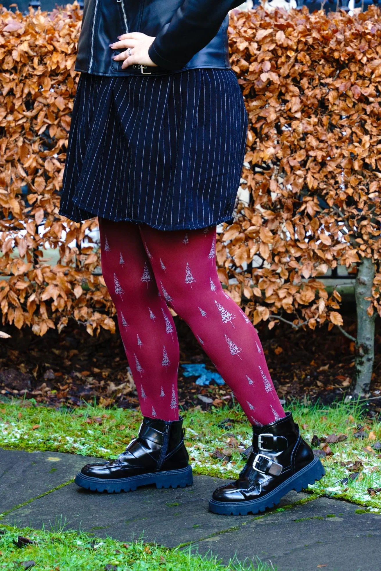 80 Denier Opaque Tights - Enchanted Forest - Image 3