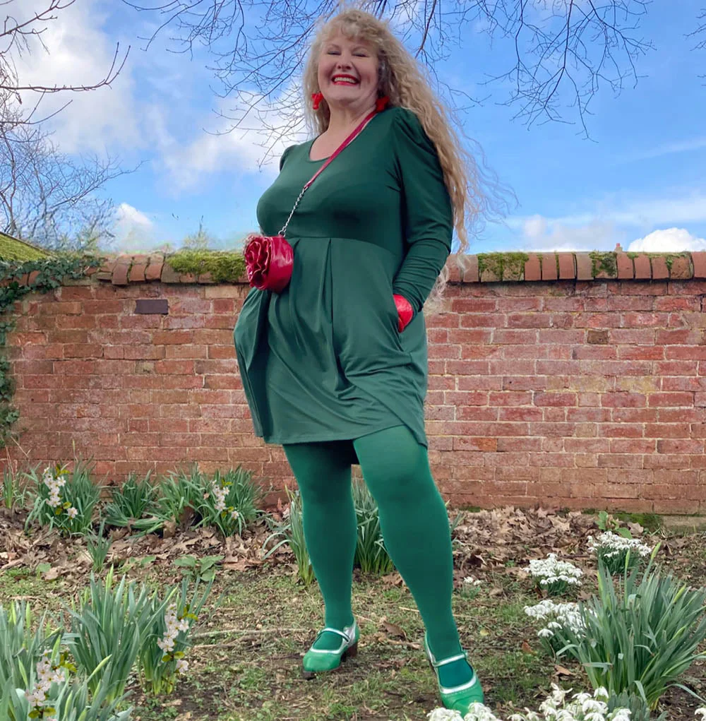 80 Denier Tights - Foliage - Image 2