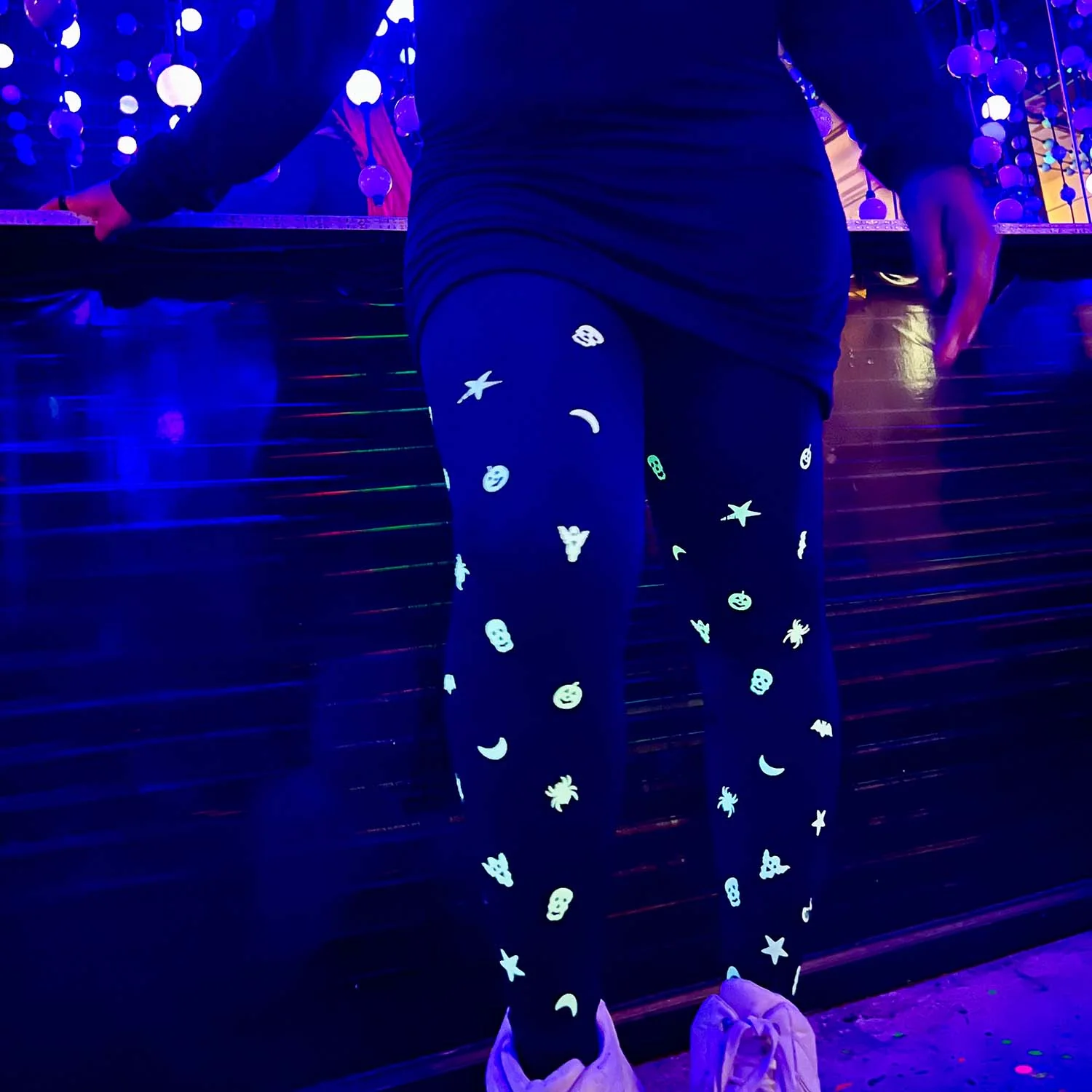 80 Denier UV Reactive Tights - Glowsty - Image 9