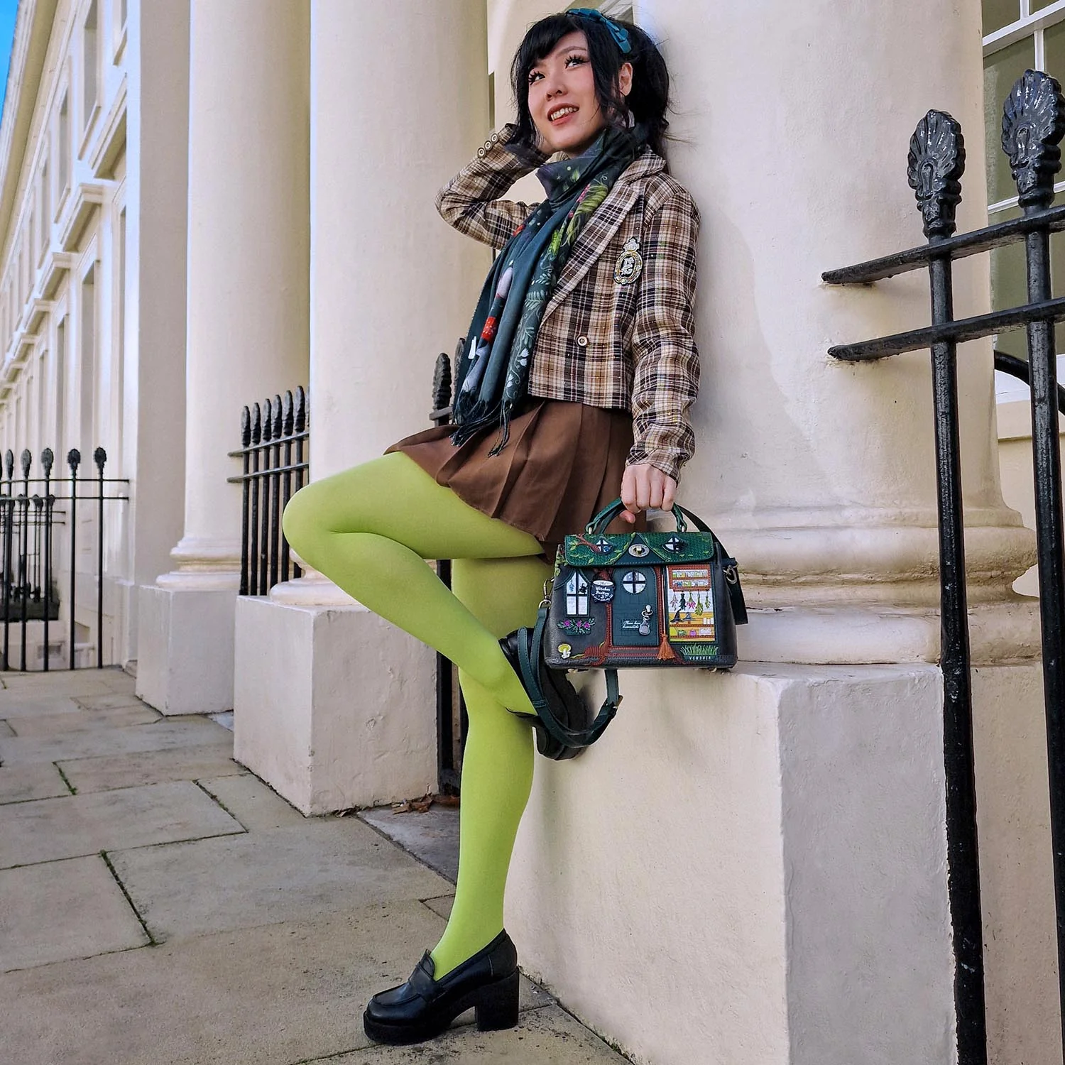 80 Denier Opaque Tights - Granny Smith - Image 11