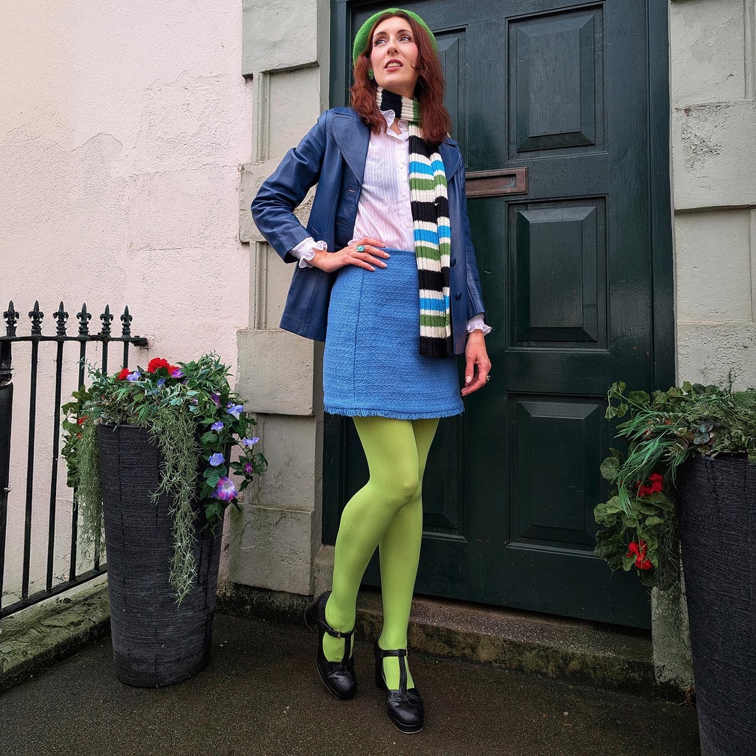 80 Denier Opaque Tights - Granny Smith - Image 13