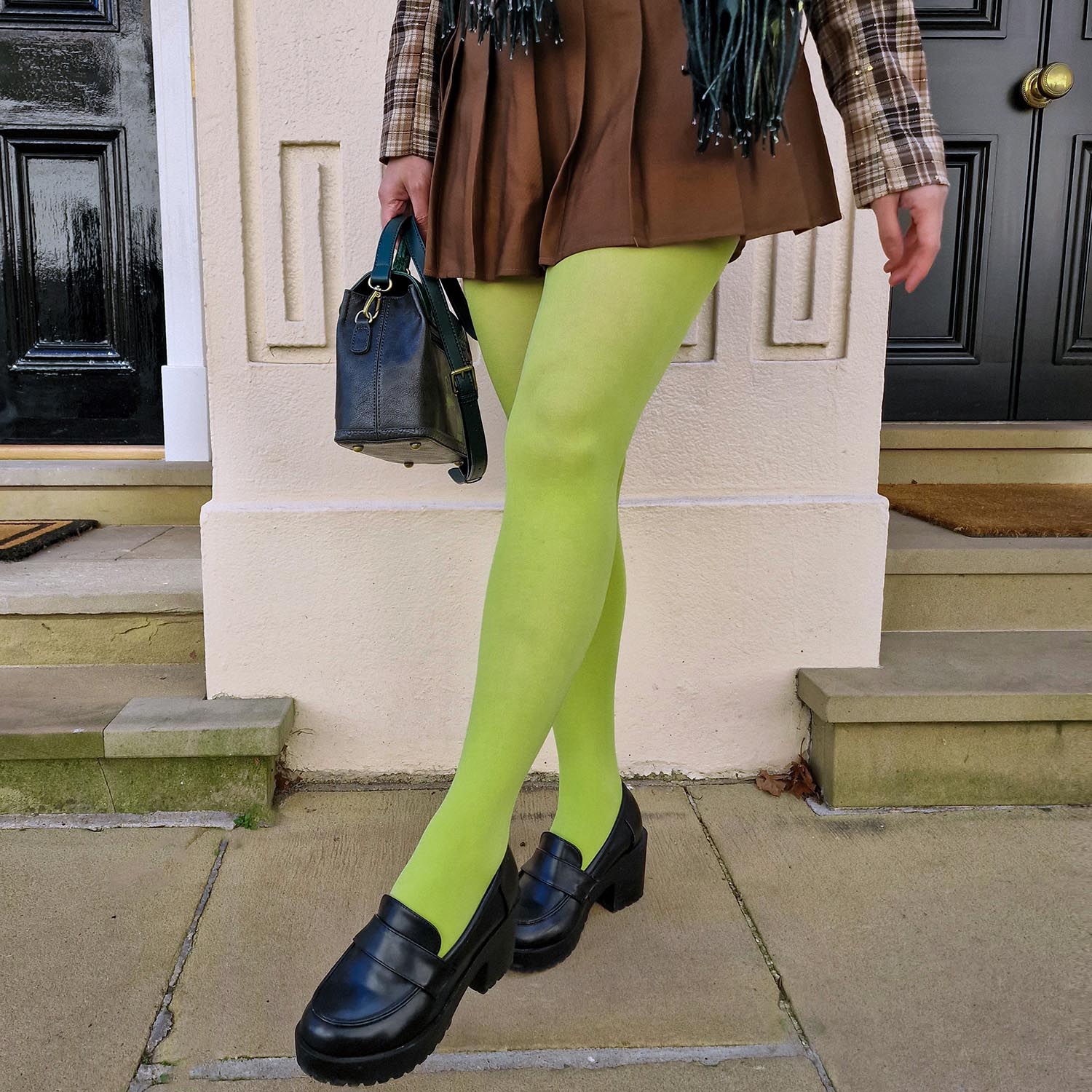 80 Denier Opaque Tights - Granny Smith - Image 15