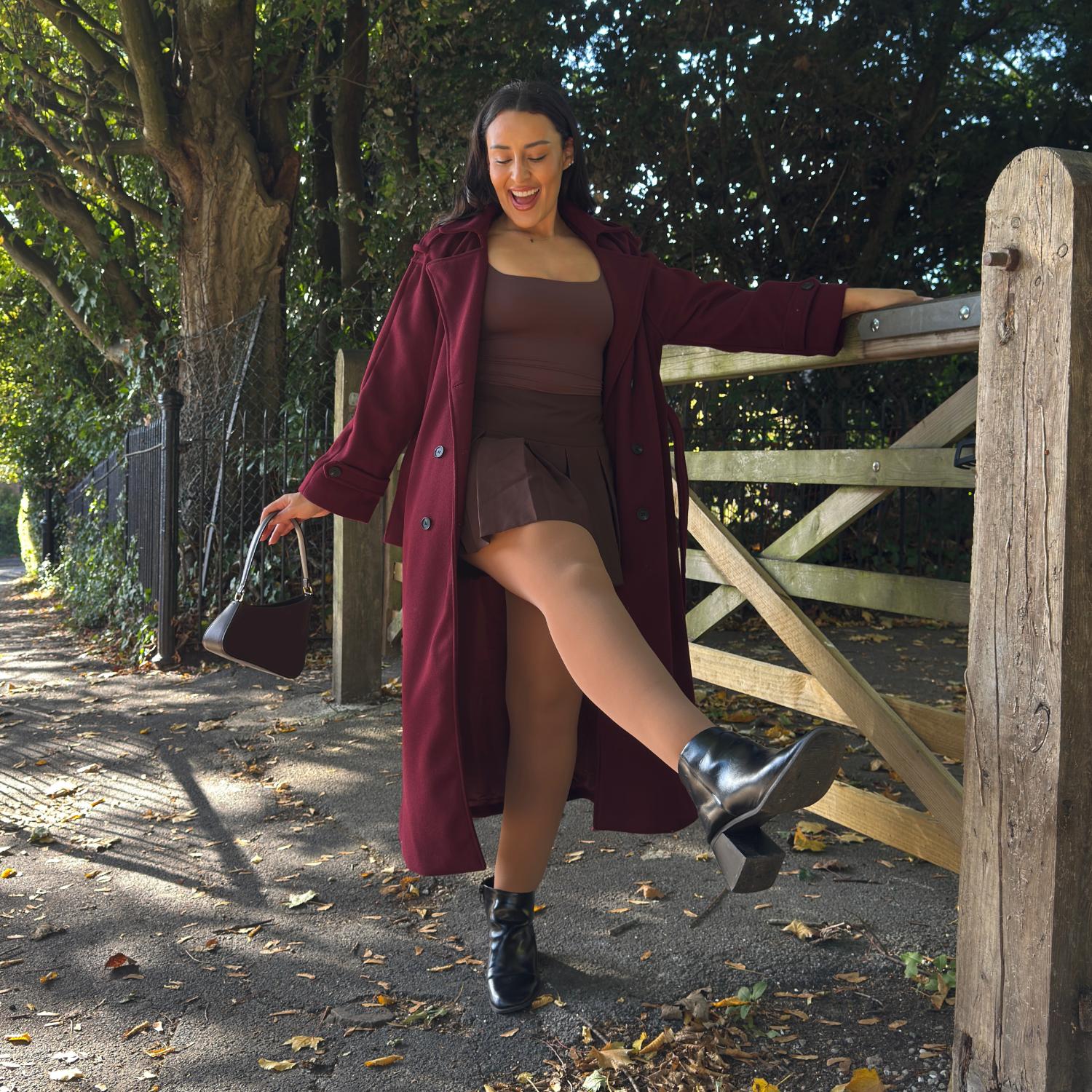80 Denier Opaque Tights - Mocha - Image 12