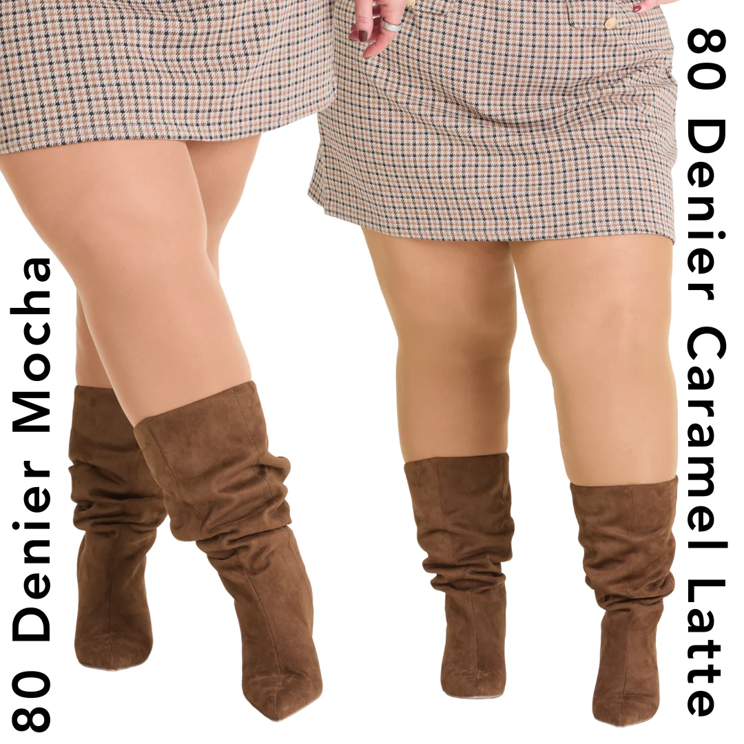80 Denier Opaque Tights - Mocha - Image 22