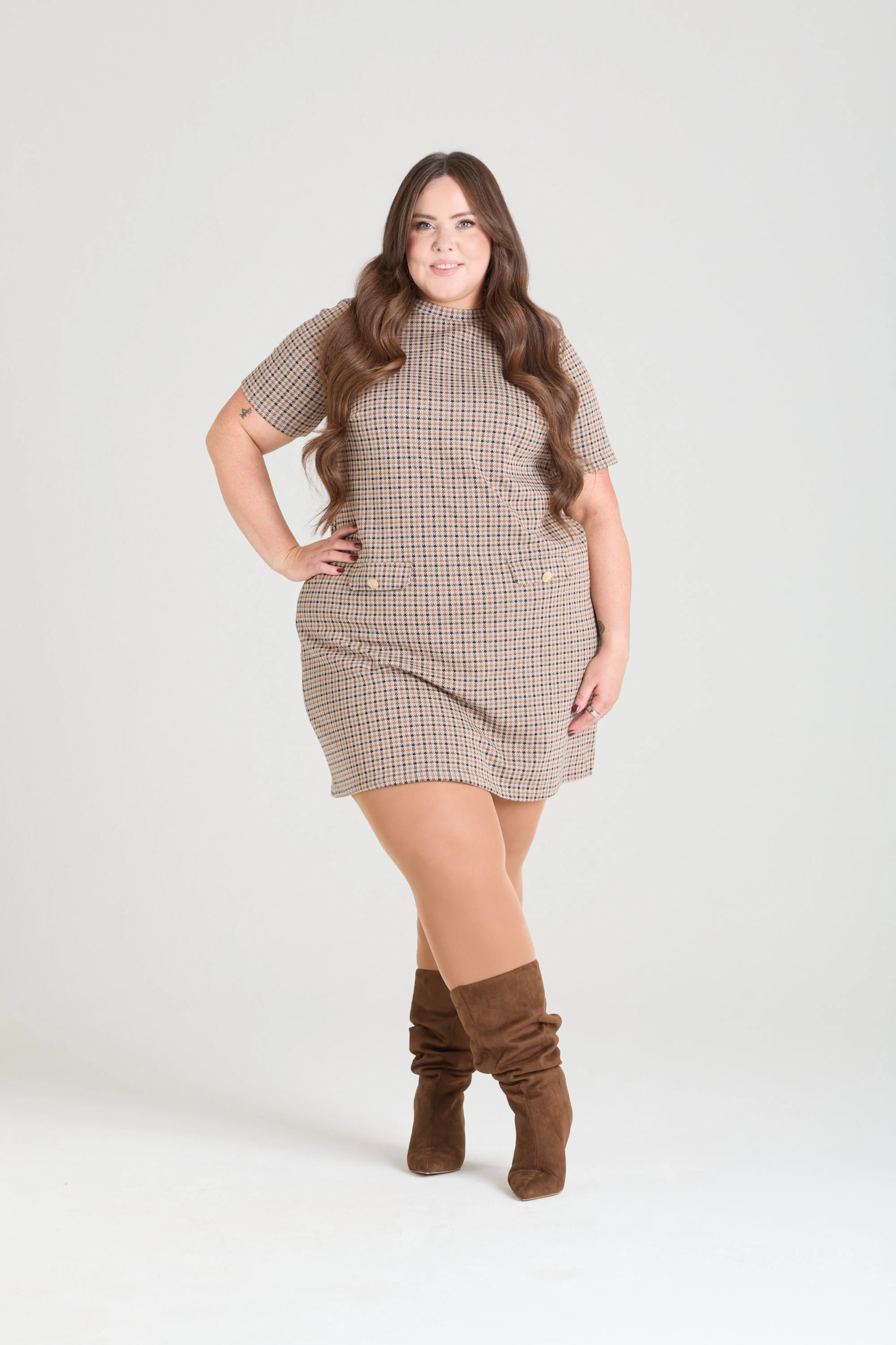 80 Denier Opaque Tights - Mocha - Image 5