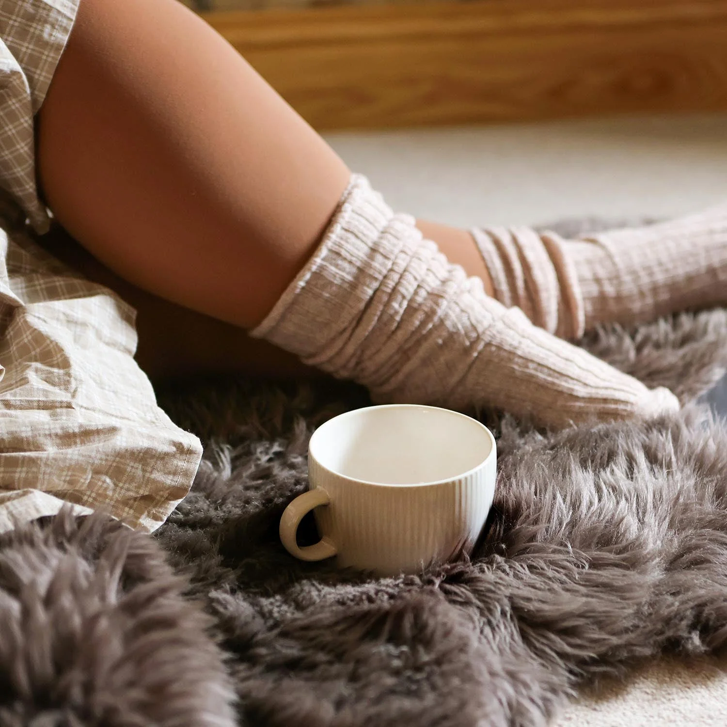 80 Denier Opaque Tights - Mocha - Image 9