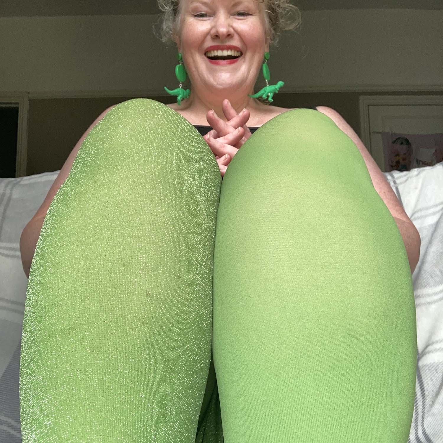 80 Denier Opaque Tights - Peas - Image 7