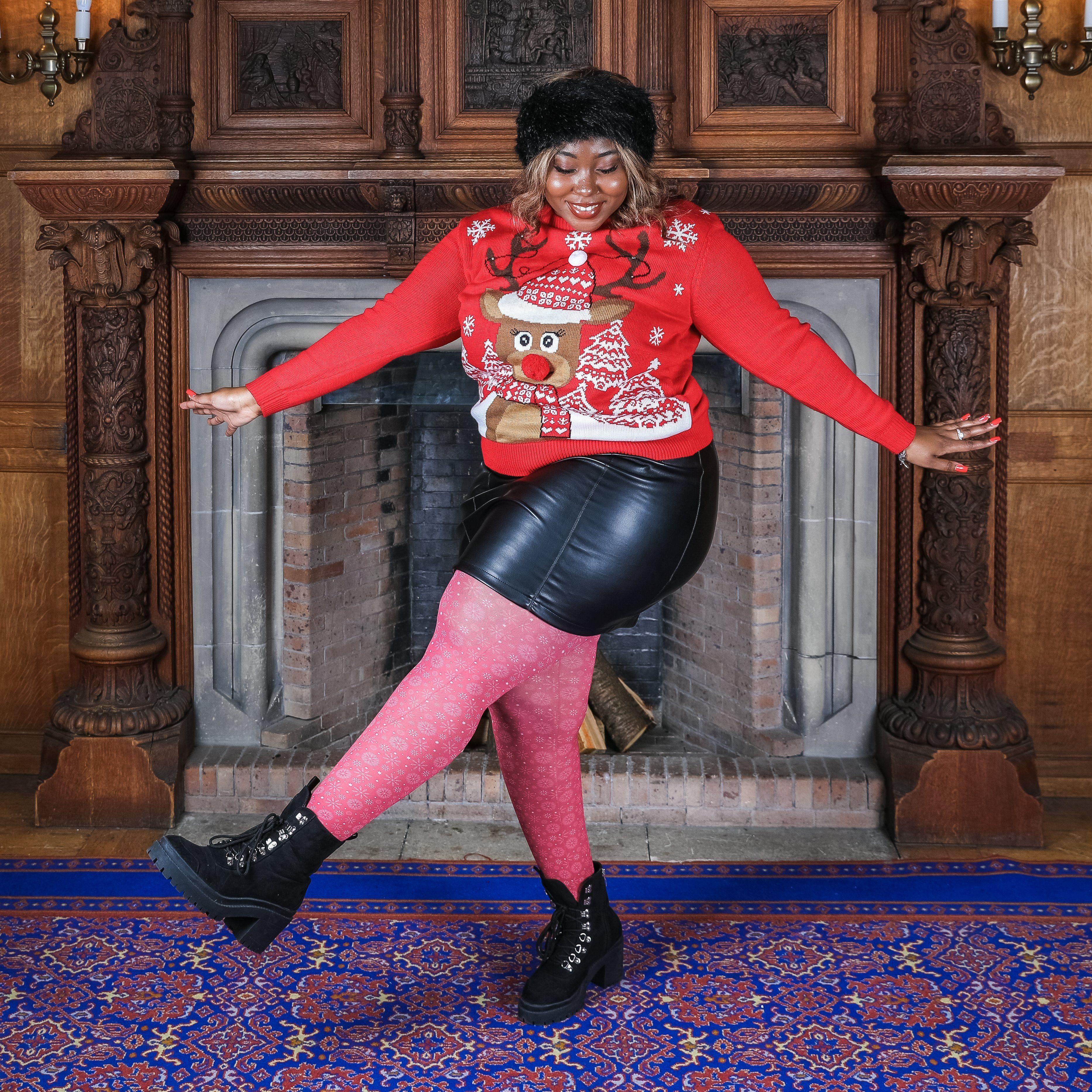 Pattern Tights - Up to Snow Good - Image 12